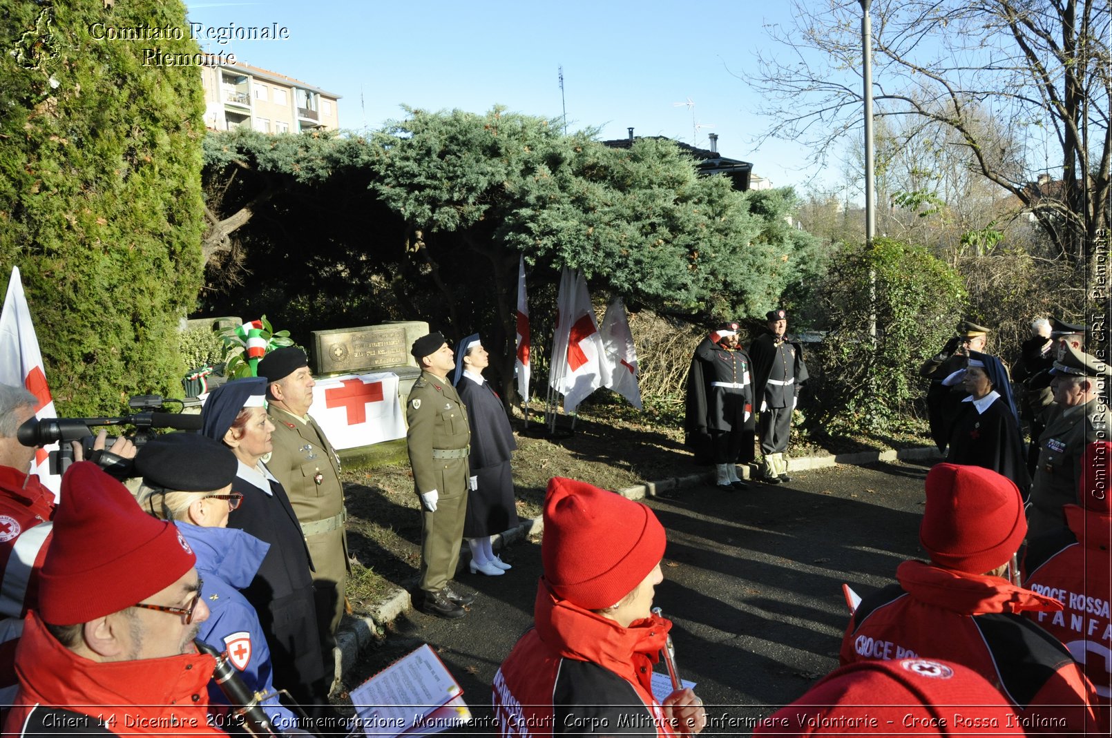 Chieri 14 Dicembre 2019 - Commemorazione Monumento Caduti Corpo Militare e Infermiere Volontarie - Croce Rossa Italiana