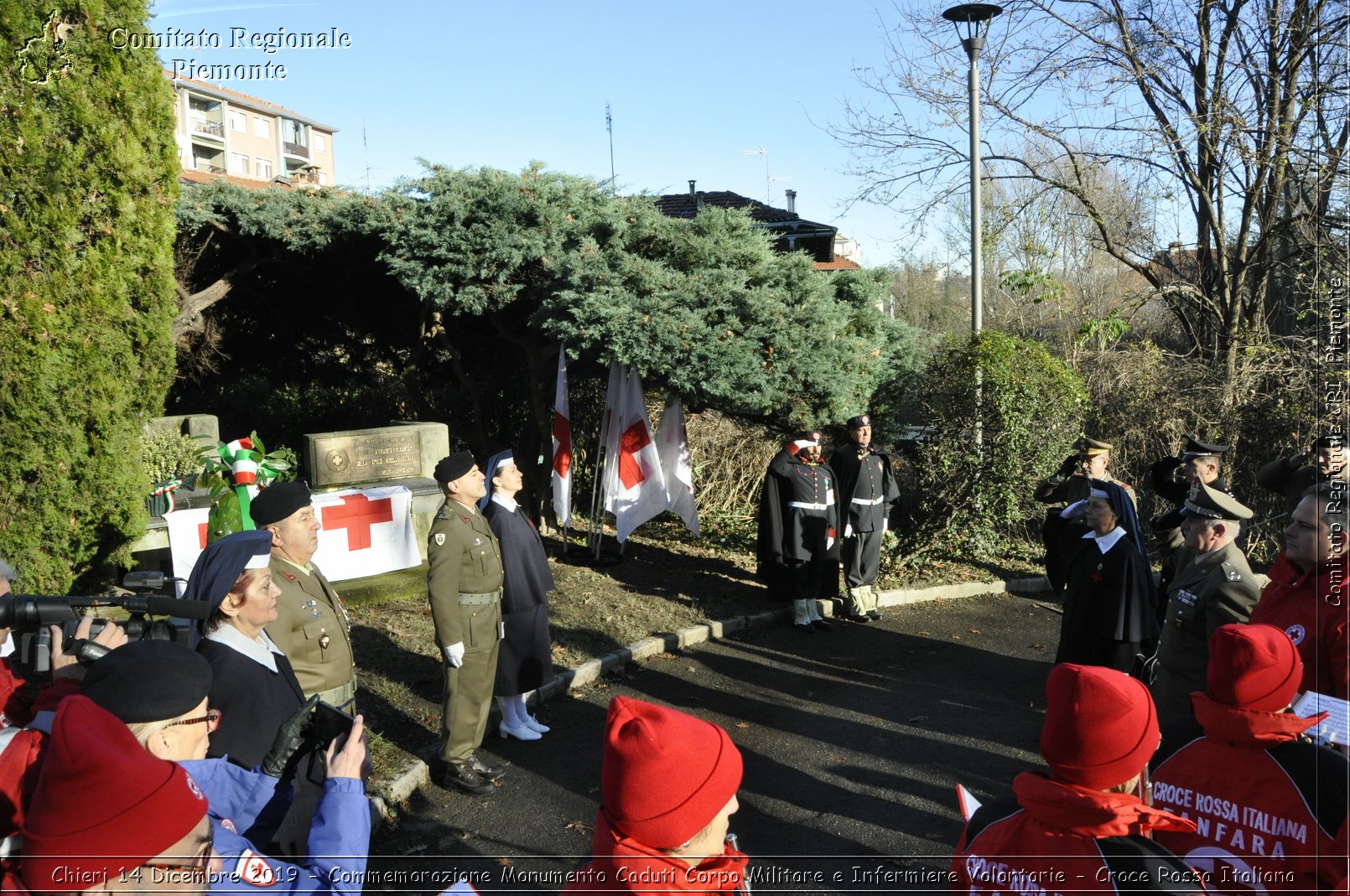 Chieri 14 Dicembre 2019 - Commemorazione Monumento Caduti Corpo Militare e Infermiere Volontarie - Croce Rossa Italiana