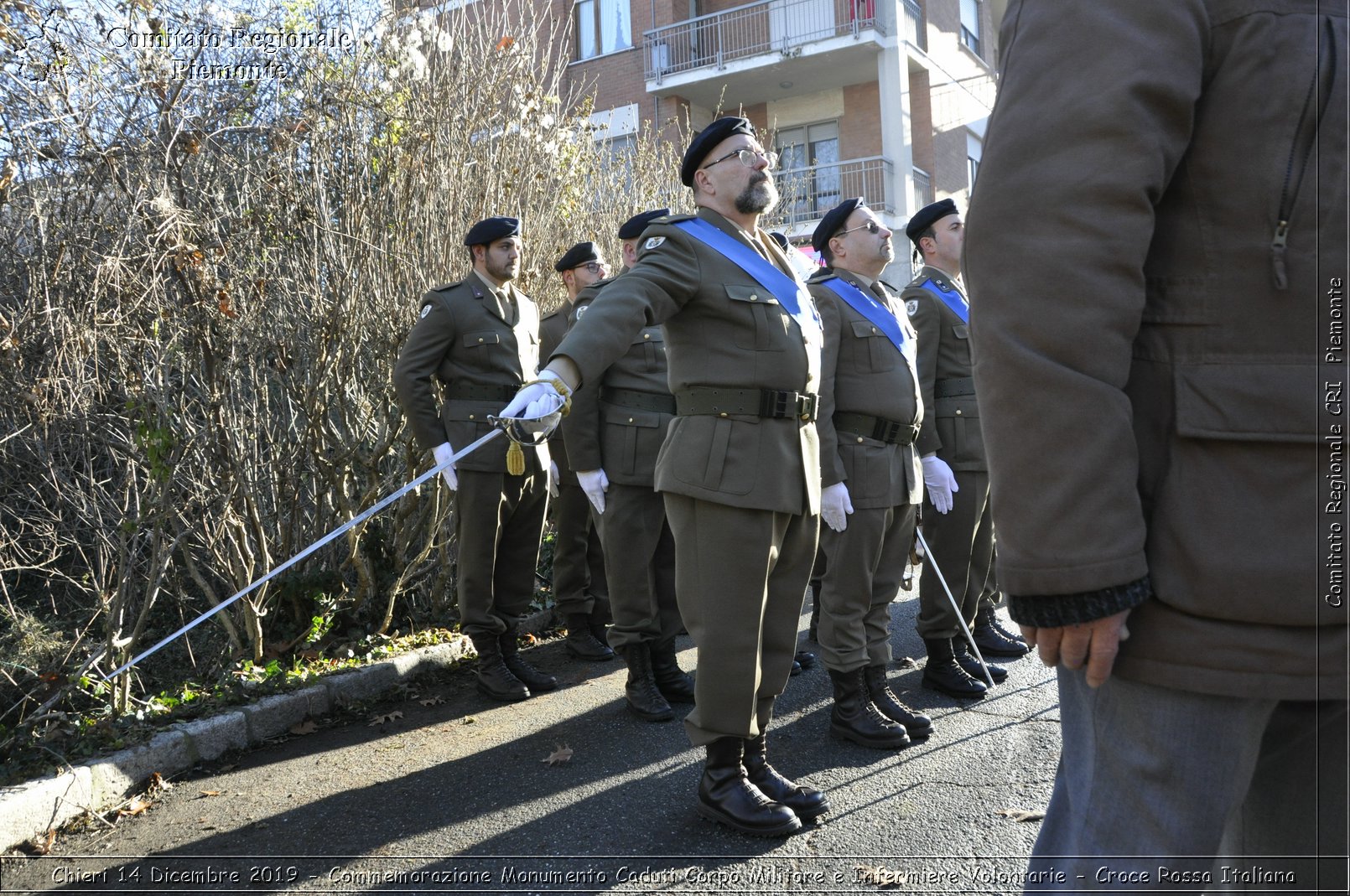 Chieri 14 Dicembre 2019 - Commemorazione Monumento Caduti Corpo Militare e Infermiere Volontarie - Croce Rossa Italiana