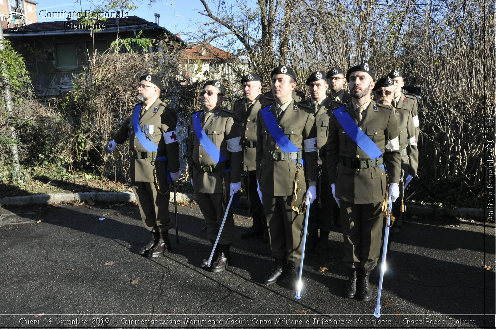 Chieri 14 Dicembre 2019 - Commemorazione Monumento Caduti Corpo Militare e Infermiere Volontarie - Croce Rossa Italiana