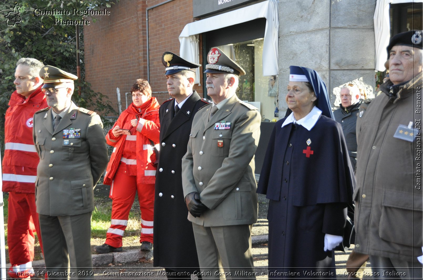 Chieri 14 Dicembre 2019 - Commemorazione Monumento Caduti Corpo Militare e Infermiere Volontarie - Croce Rossa Italiana