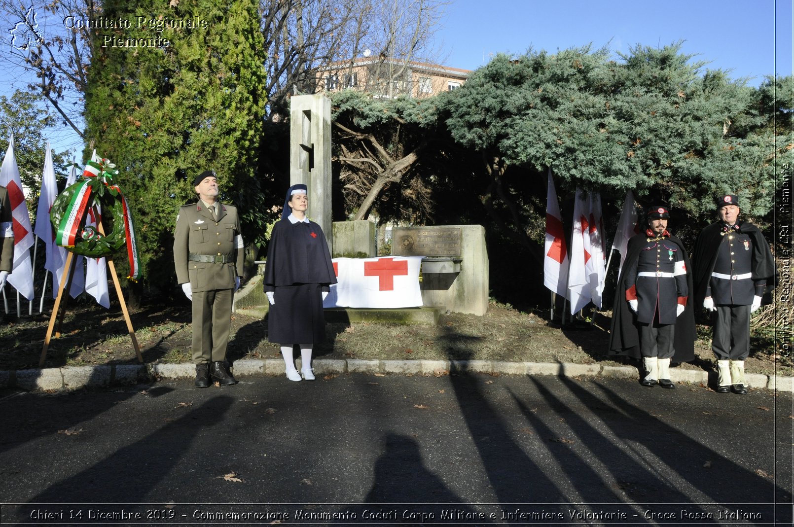 Chieri 14 Dicembre 2019 - Commemorazione Monumento Caduti Corpo Militare e Infermiere Volontarie - Croce Rossa Italiana