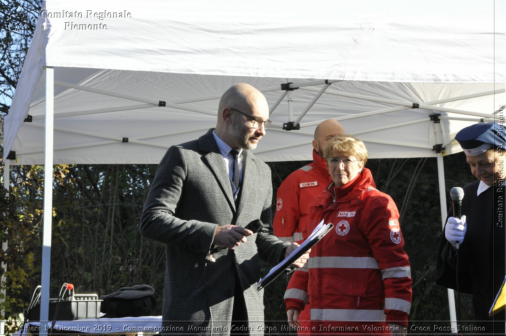 Chieri 14 Dicembre 2019 - Commemorazione Monumento Caduti Corpo Militare e Infermiere Volontarie - Croce Rossa Italiana