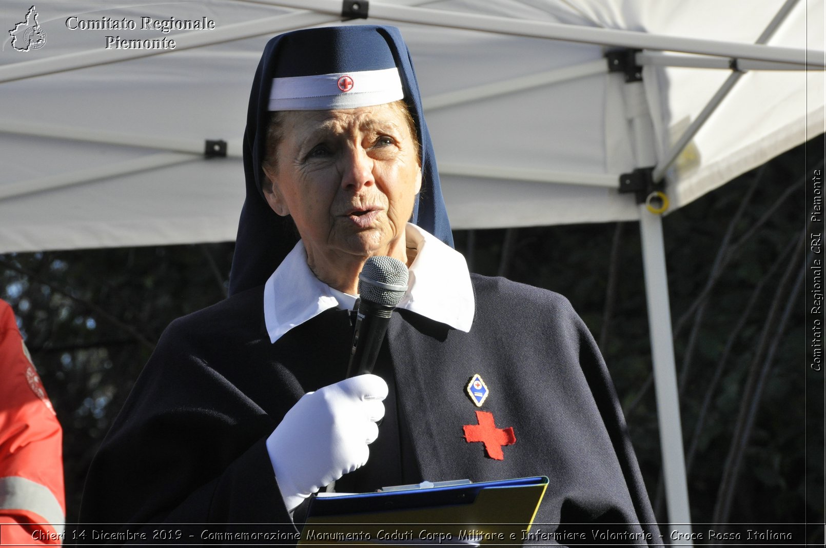 Chieri 14 Dicembre 2019 - Commemorazione Monumento Caduti Corpo Militare e Infermiere Volontarie - Croce Rossa Italiana