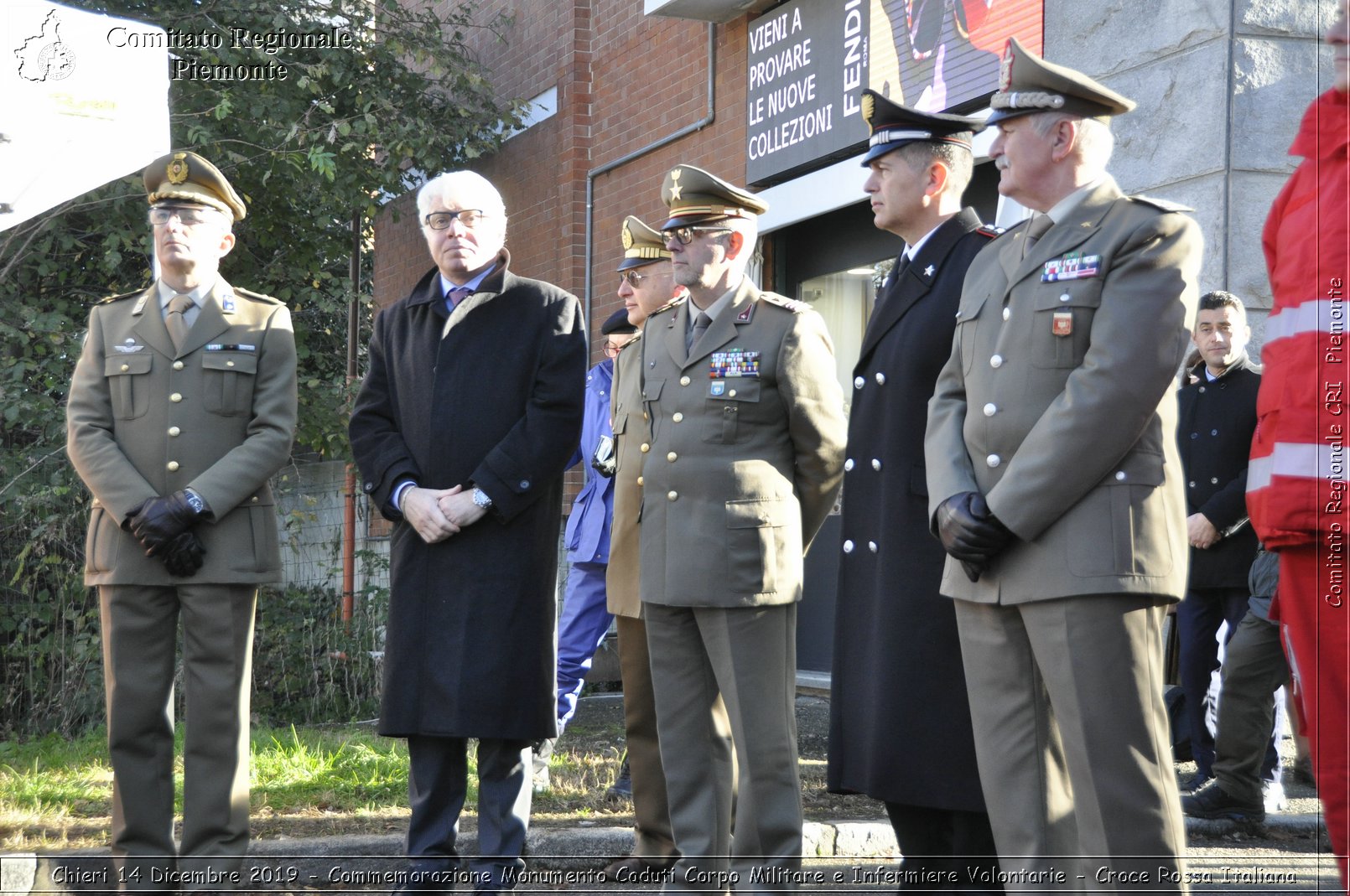 Chieri 14 Dicembre 2019 - Commemorazione Monumento Caduti Corpo Militare e Infermiere Volontarie - Croce Rossa Italiana