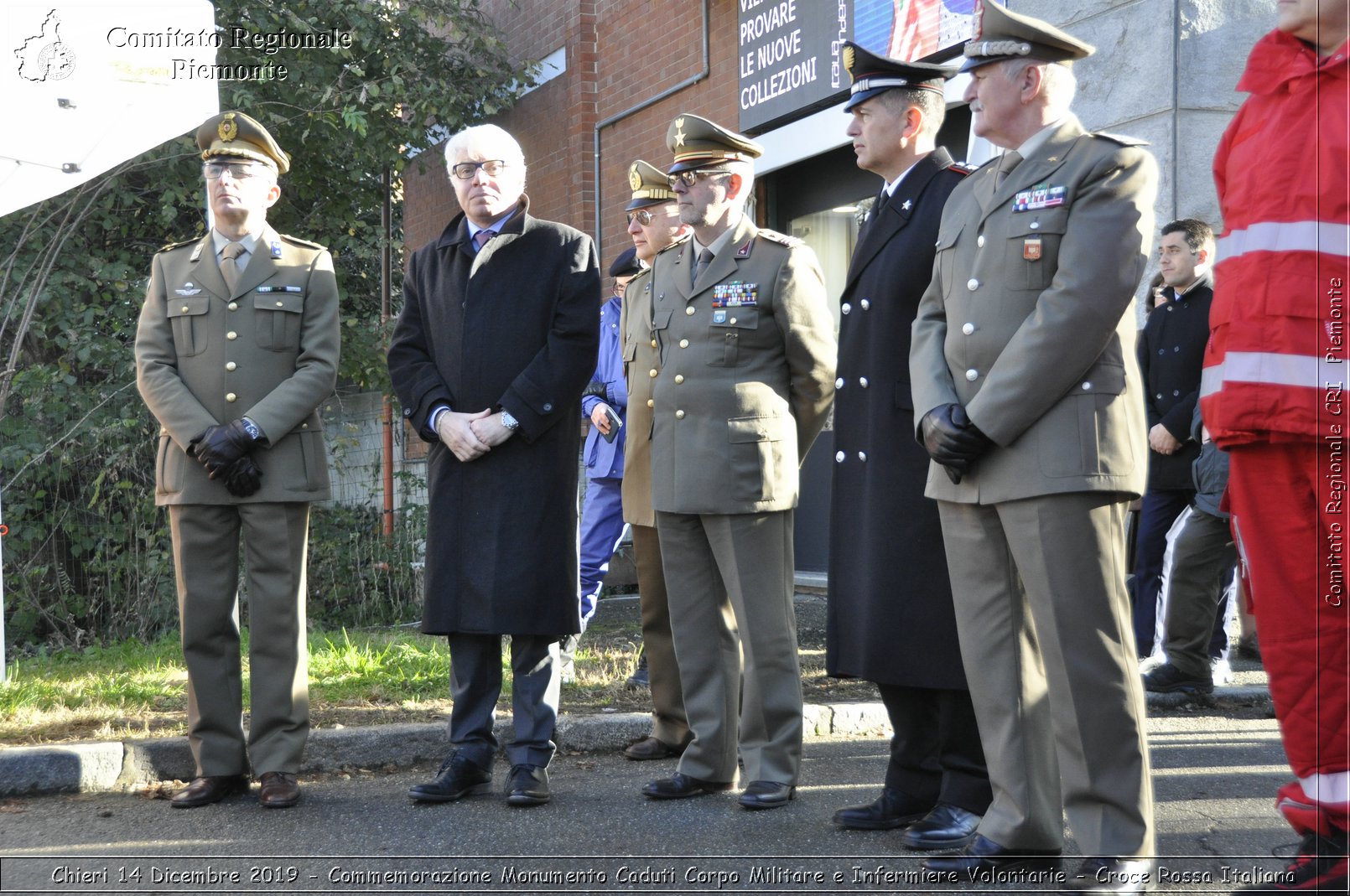 Chieri 14 Dicembre 2019 - Commemorazione Monumento Caduti Corpo Militare e Infermiere Volontarie - Croce Rossa Italiana