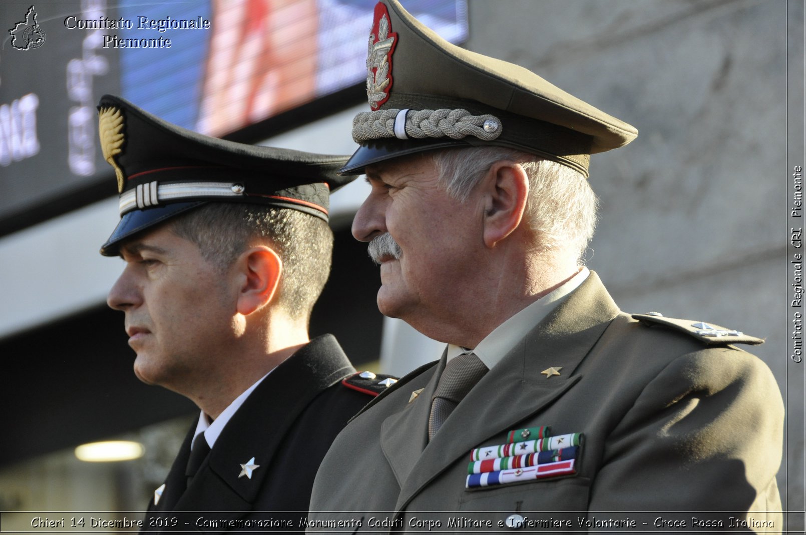 Chieri 14 Dicembre 2019 - Commemorazione Monumento Caduti Corpo Militare e Infermiere Volontarie - Croce Rossa Italiana