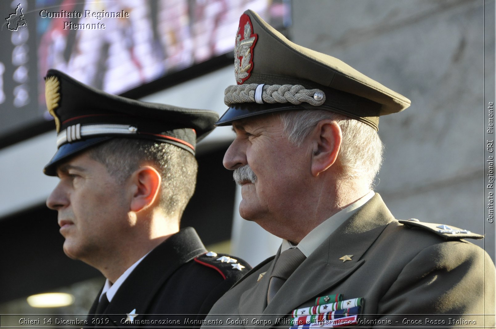 Chieri 14 Dicembre 2019 - Commemorazione Monumento Caduti Corpo Militare e Infermiere Volontarie - Croce Rossa Italiana