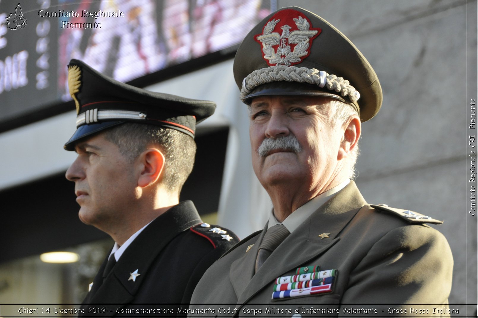 Chieri 14 Dicembre 2019 - Commemorazione Monumento Caduti Corpo Militare e Infermiere Volontarie - Croce Rossa Italiana