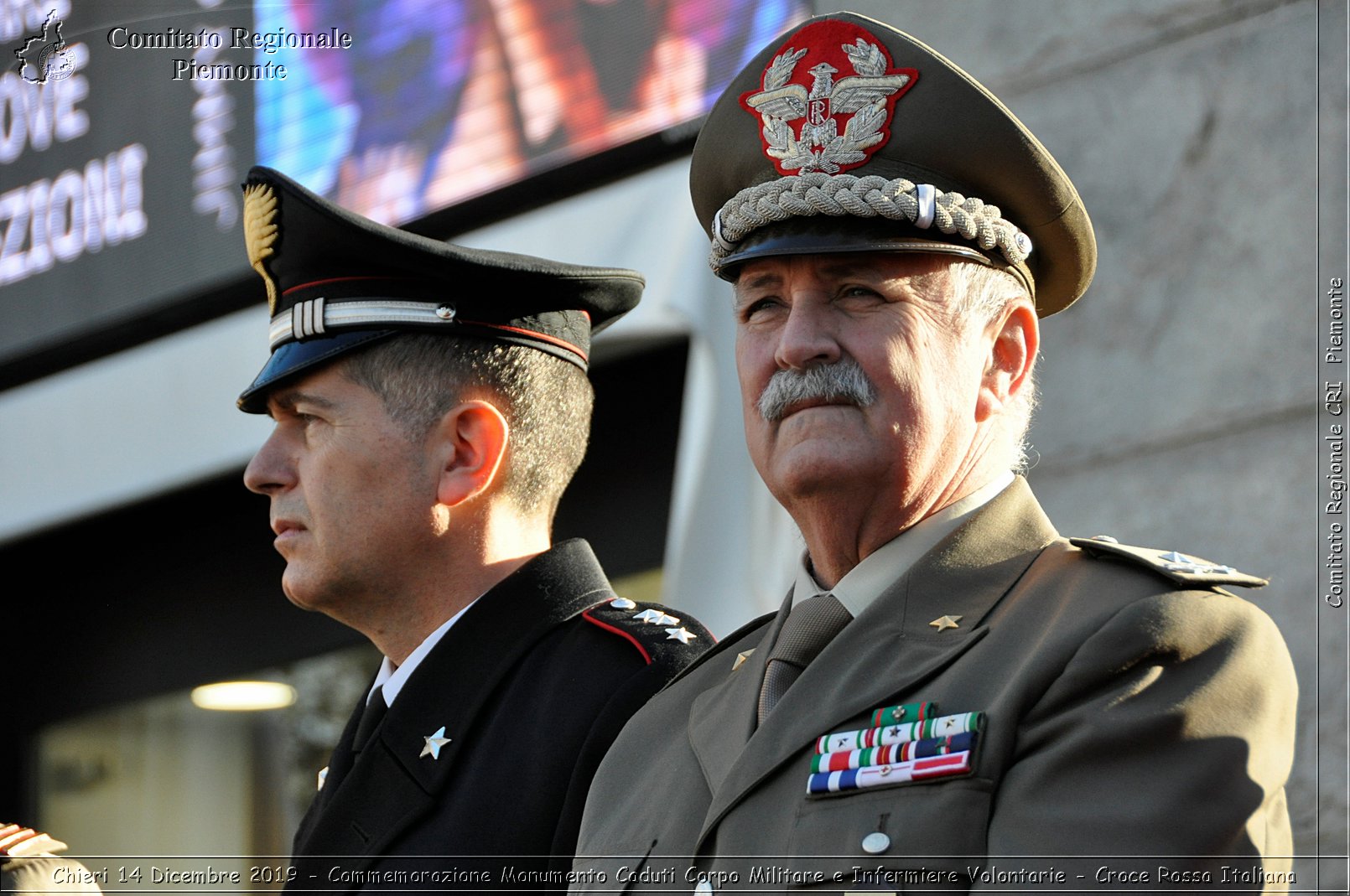 Chieri 14 Dicembre 2019 - Commemorazione Monumento Caduti Corpo Militare e Infermiere Volontarie - Croce Rossa Italiana