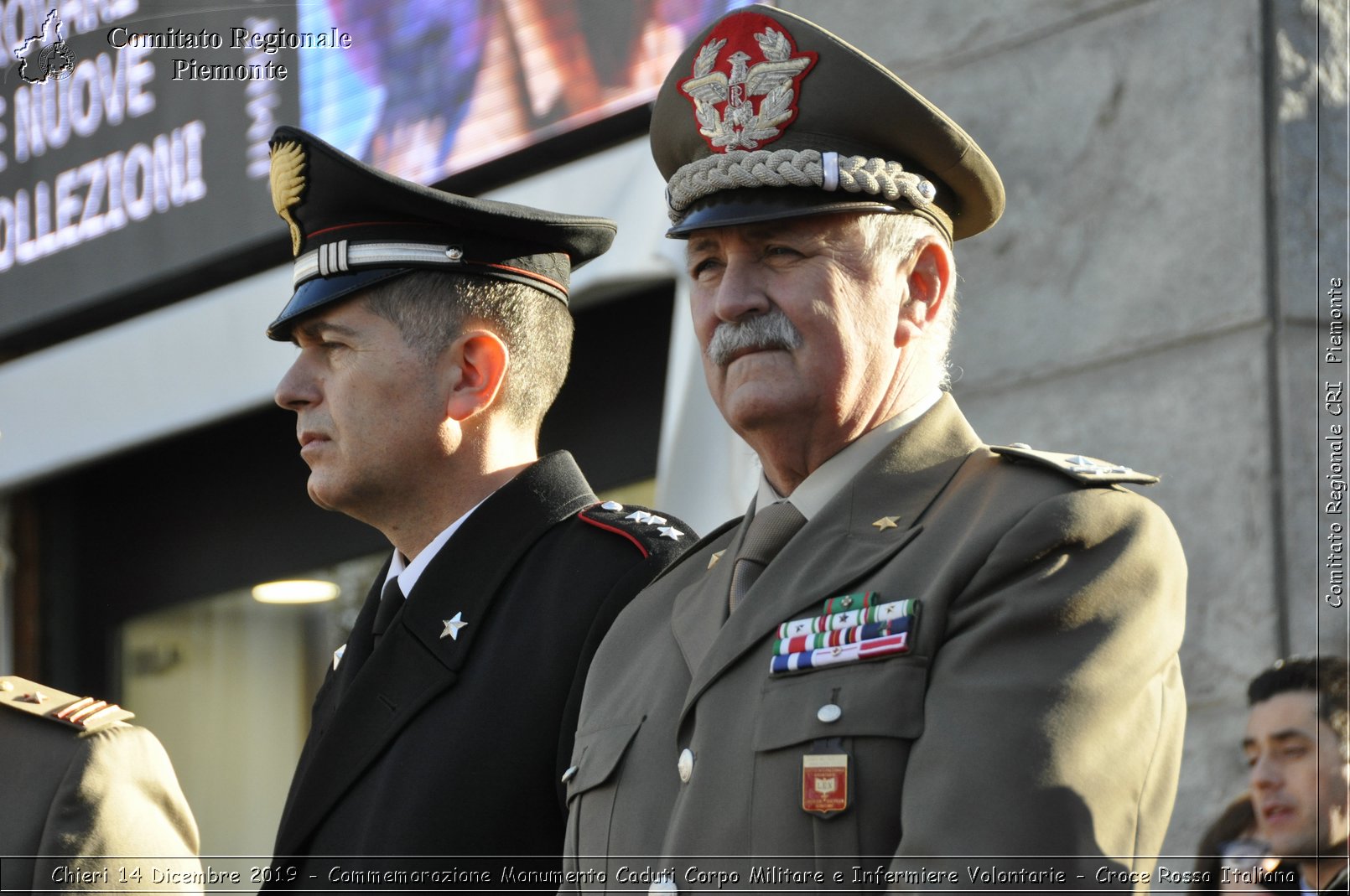 Chieri 14 Dicembre 2019 - Commemorazione Monumento Caduti Corpo Militare e Infermiere Volontarie - Croce Rossa Italiana