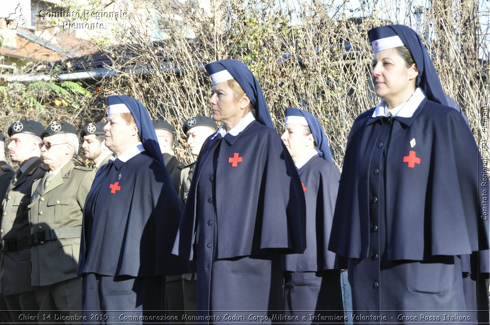 Chieri 14 Dicembre 2019 - Commemorazione Monumento Caduti Corpo Militare e Infermiere Volontarie - Croce Rossa Italiana