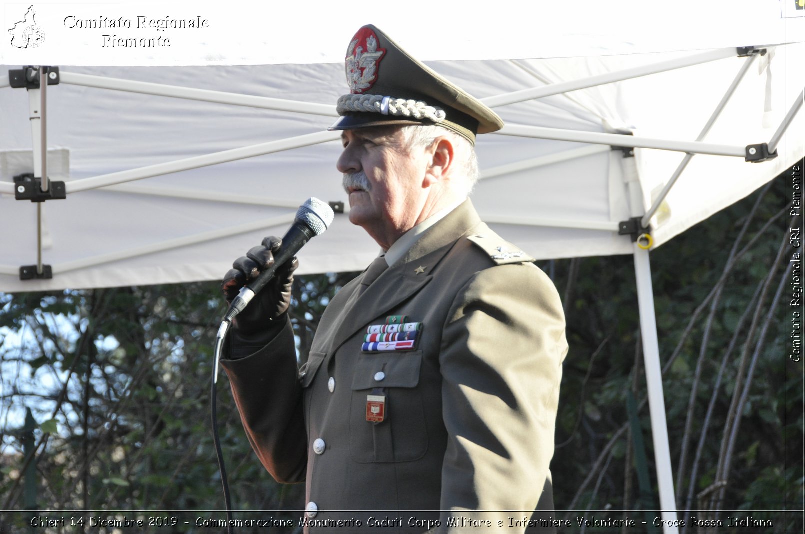 Chieri 14 Dicembre 2019 - Commemorazione Monumento Caduti Corpo Militare e Infermiere Volontarie - Croce Rossa Italiana