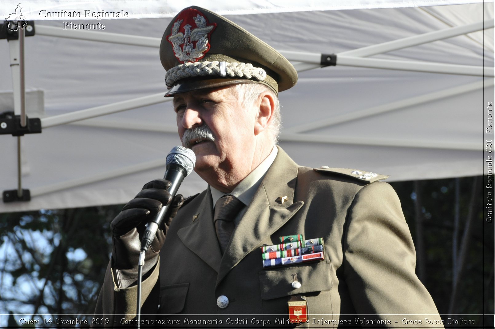 Chieri 14 Dicembre 2019 - Commemorazione Monumento Caduti Corpo Militare e Infermiere Volontarie - Croce Rossa Italiana