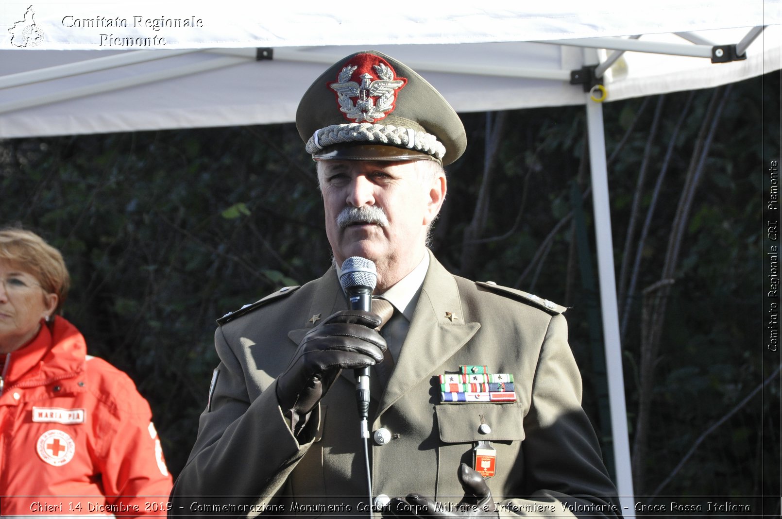 Chieri 14 Dicembre 2019 - Commemorazione Monumento Caduti Corpo Militare e Infermiere Volontarie - Croce Rossa Italiana