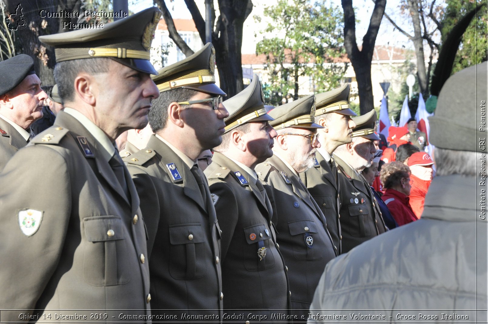 Chieri 14 Dicembre 2019 - Commemorazione Monumento Caduti Corpo Militare e Infermiere Volontarie - Croce Rossa Italiana