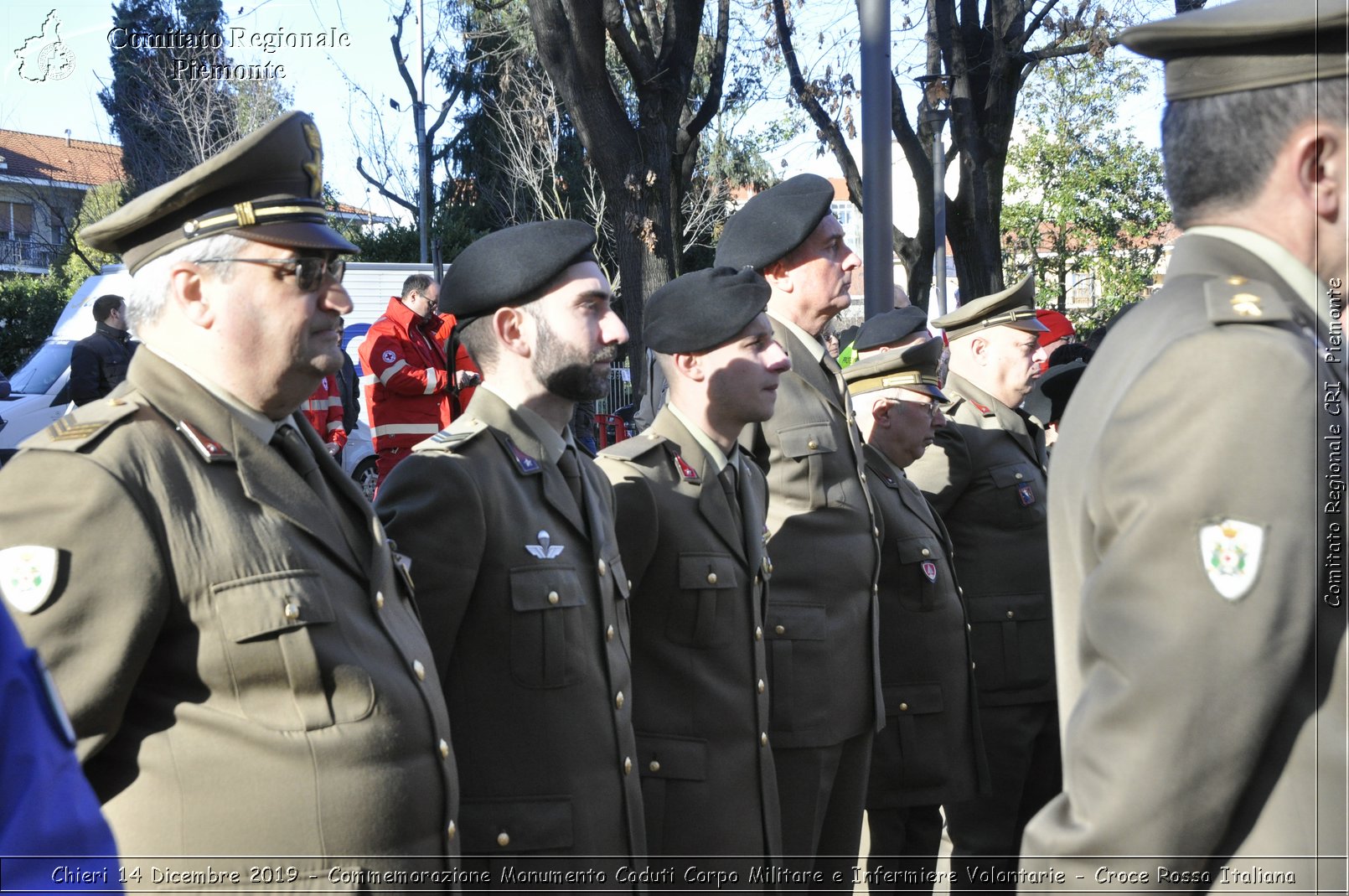 Chieri 14 Dicembre 2019 - Commemorazione Monumento Caduti Corpo Militare e Infermiere Volontarie - Croce Rossa Italiana