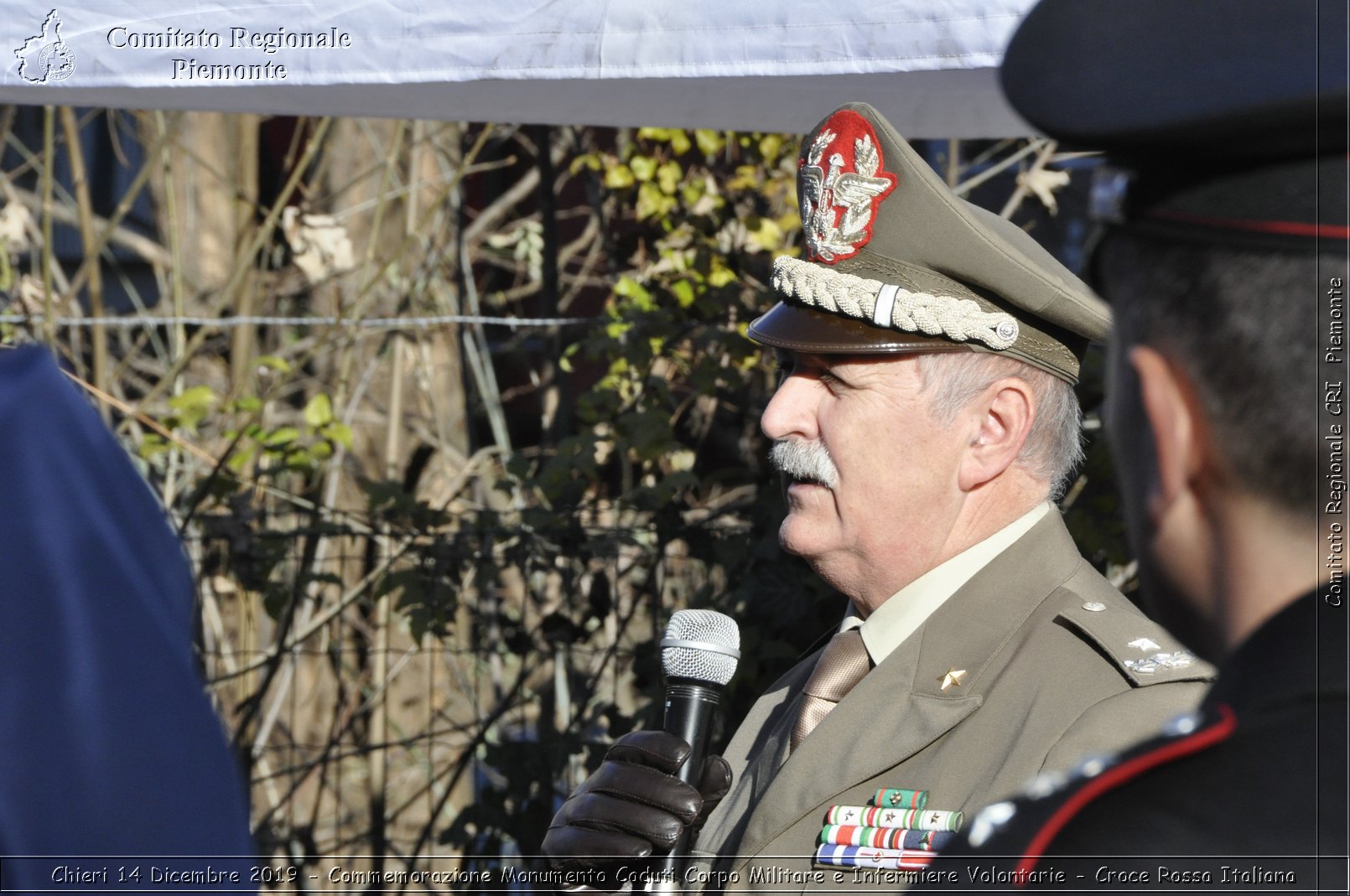 Chieri 14 Dicembre 2019 - Commemorazione Monumento Caduti Corpo Militare e Infermiere Volontarie - Croce Rossa Italiana