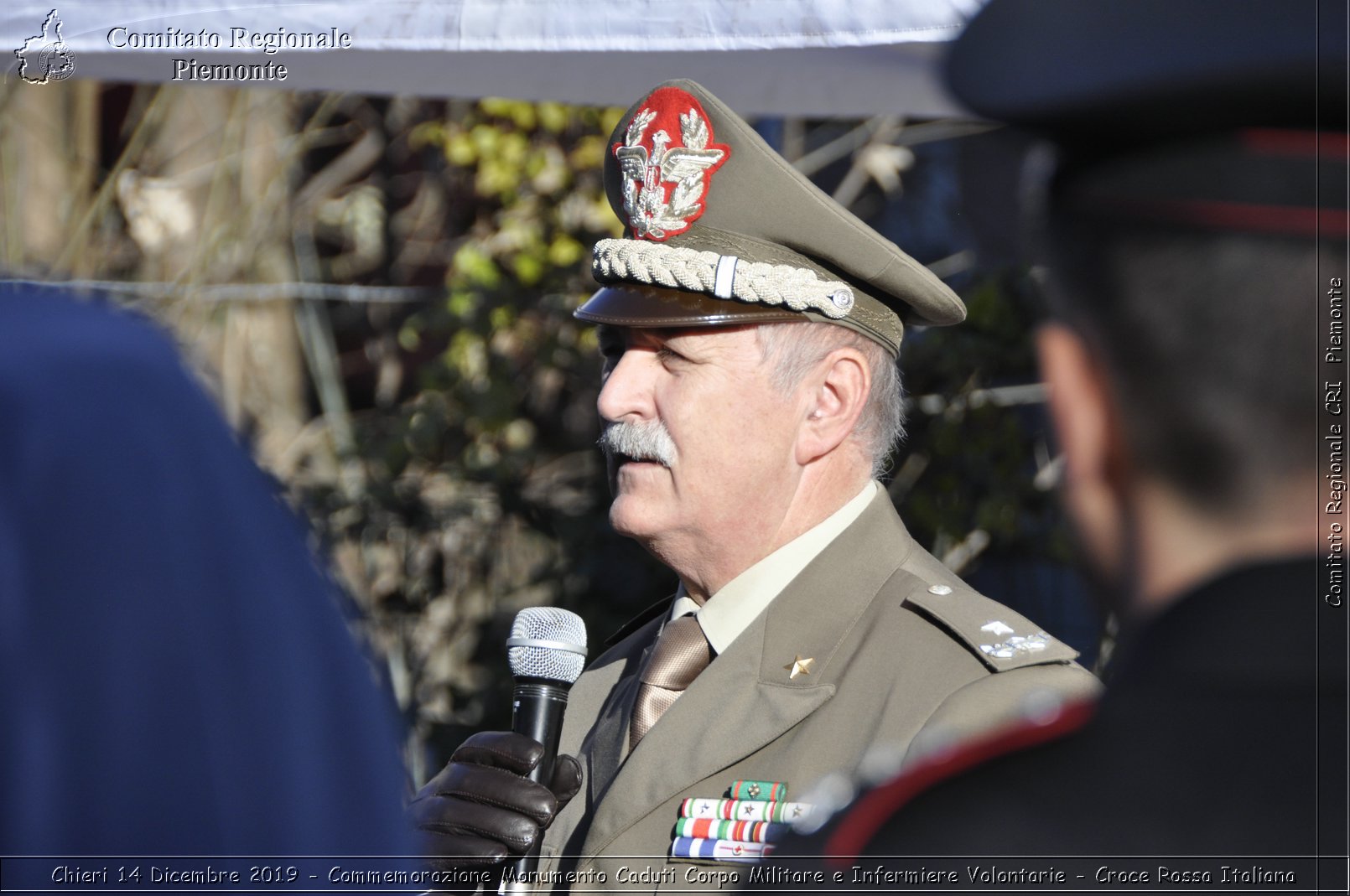 Chieri 14 Dicembre 2019 - Commemorazione Monumento Caduti Corpo Militare e Infermiere Volontarie - Croce Rossa Italiana