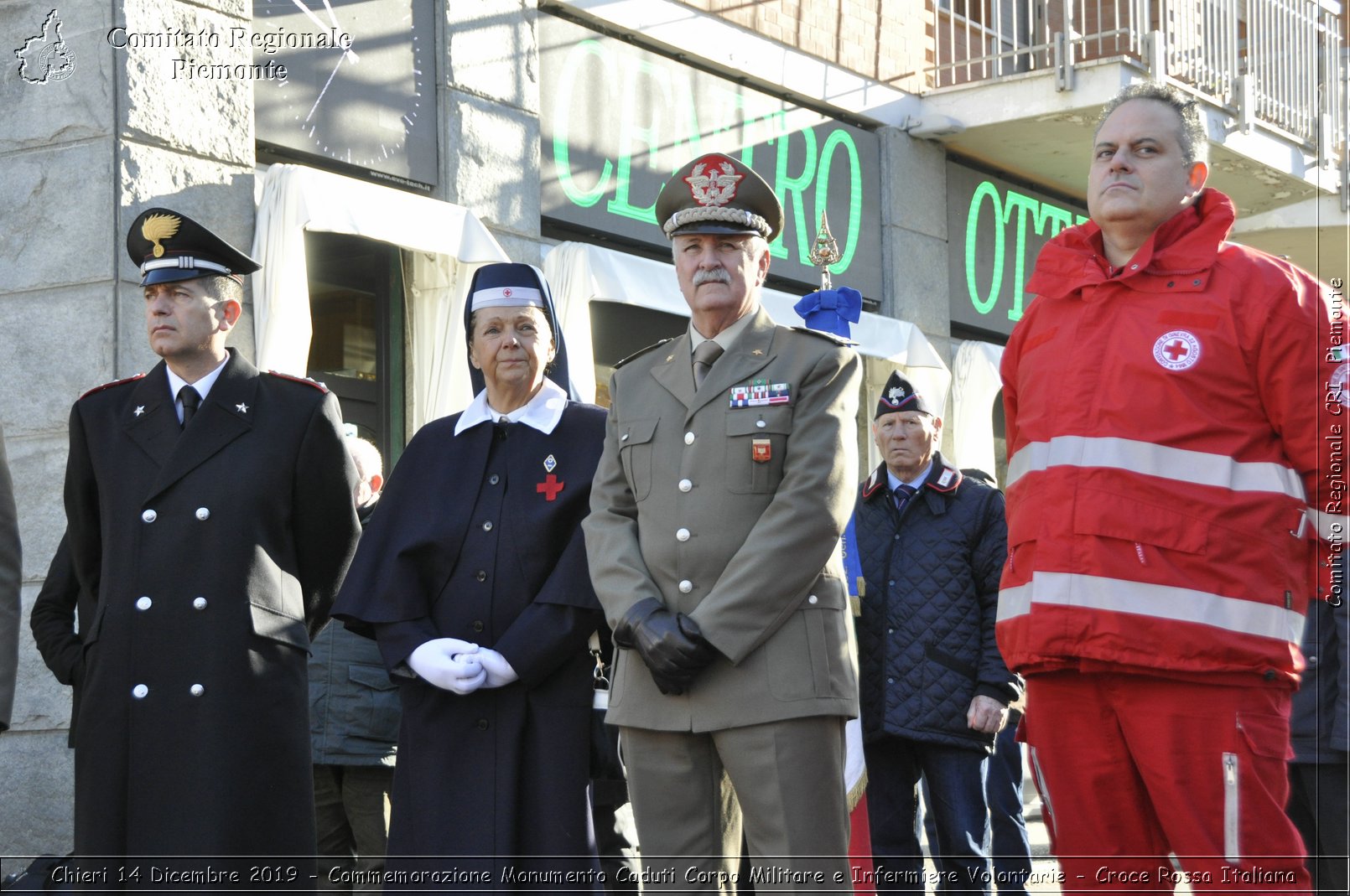 Chieri 14 Dicembre 2019 - Commemorazione Monumento Caduti Corpo Militare e Infermiere Volontarie - Croce Rossa Italiana