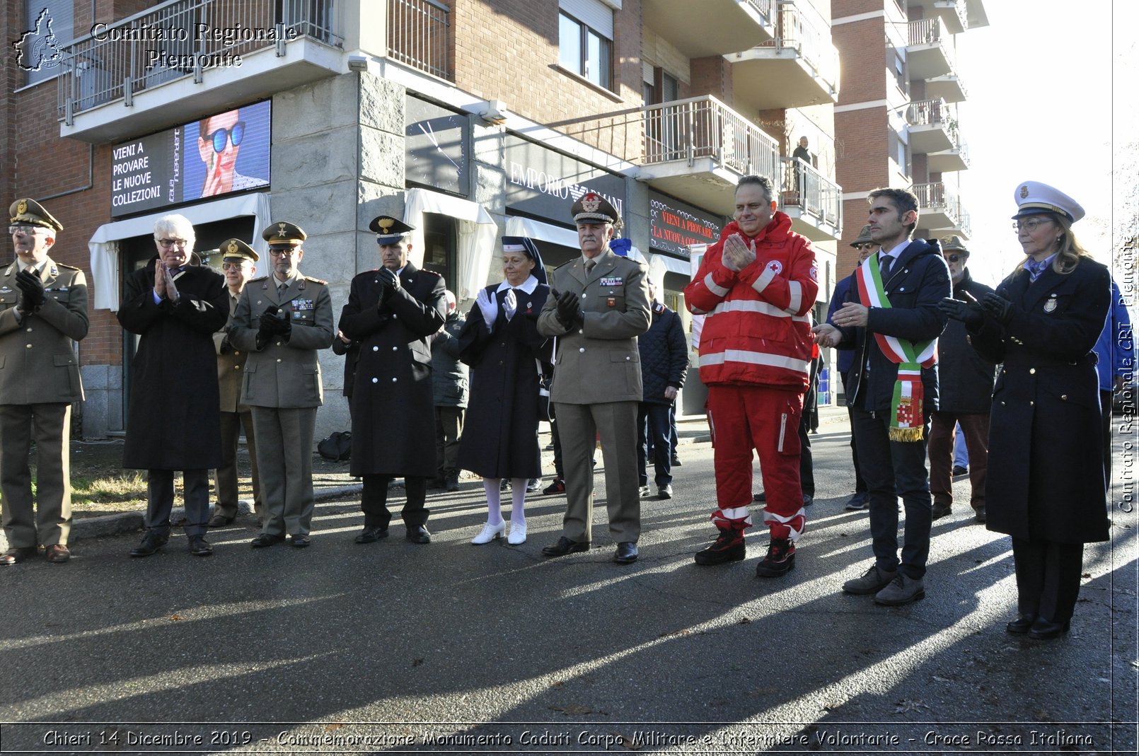 Chieri 14 Dicembre 2019 - Commemorazione Monumento Caduti Corpo Militare e Infermiere Volontarie - Croce Rossa Italiana