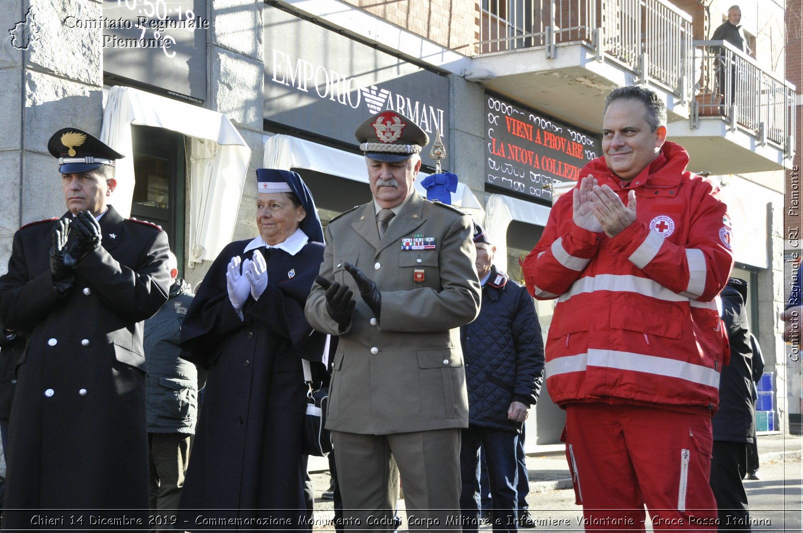 Chieri 14 Dicembre 2019 - Commemorazione Monumento Caduti Corpo Militare e Infermiere Volontarie - Croce Rossa Italiana