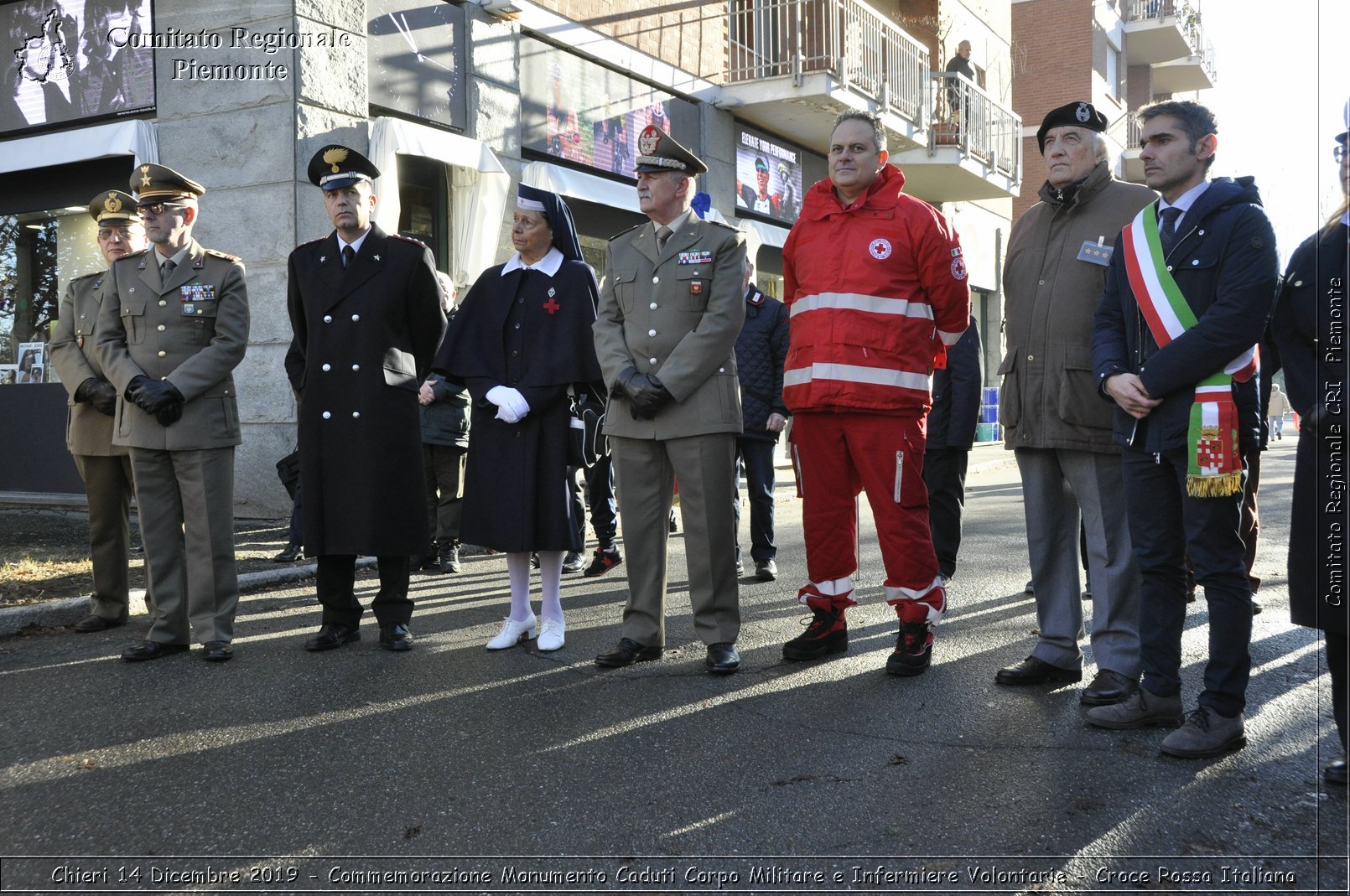 Chieri 14 Dicembre 2019 - Commemorazione Monumento Caduti Corpo Militare e Infermiere Volontarie - Croce Rossa Italiana