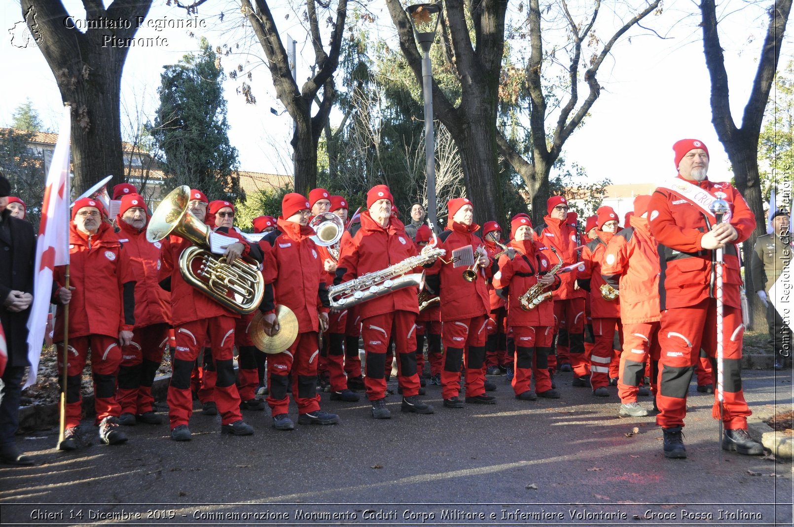 Chieri 14 Dicembre 2019 - Commemorazione Monumento Caduti Corpo Militare e Infermiere Volontarie - Croce Rossa Italiana