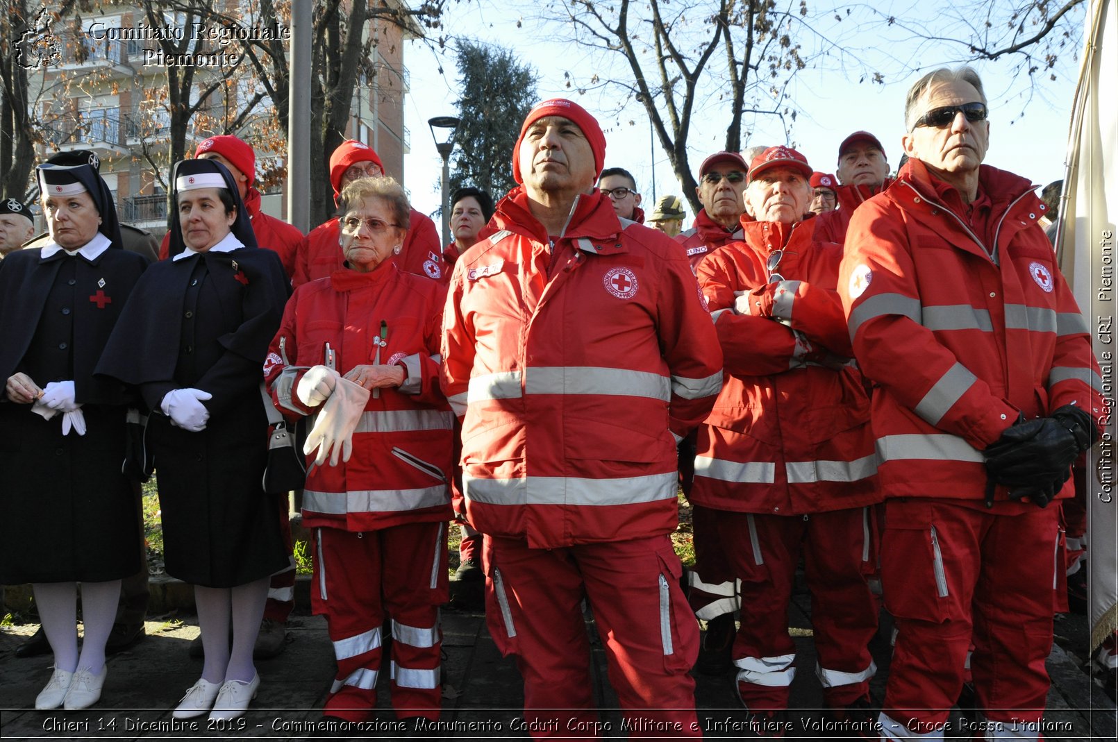 Chieri 14 Dicembre 2019 - Commemorazione Monumento Caduti Corpo Militare e Infermiere Volontarie - Croce Rossa Italiana