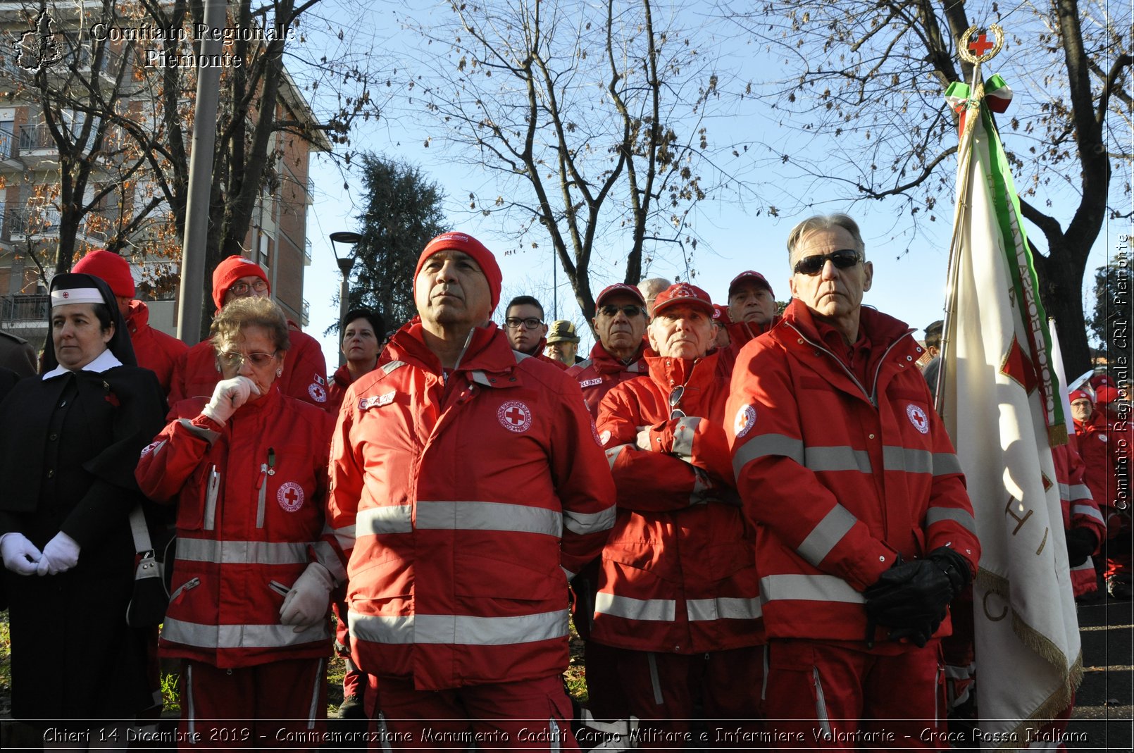 Chieri 14 Dicembre 2019 - Commemorazione Monumento Caduti Corpo Militare e Infermiere Volontarie - Croce Rossa Italiana