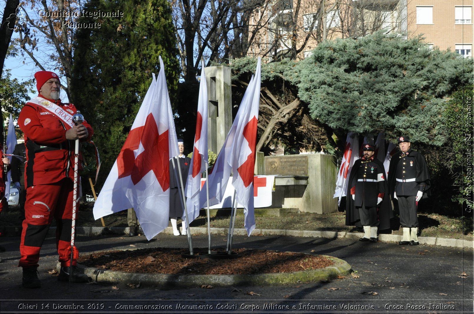 Chieri 14 Dicembre 2019 - Commemorazione Monumento Caduti Corpo Militare e Infermiere Volontarie - Croce Rossa Italiana