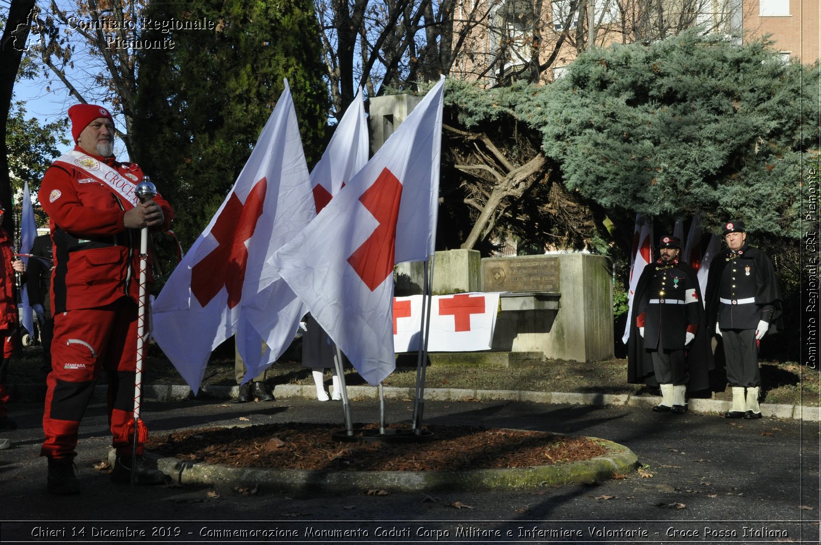 Chieri 14 Dicembre 2019 - Commemorazione Monumento Caduti Corpo Militare e Infermiere Volontarie - Croce Rossa Italiana