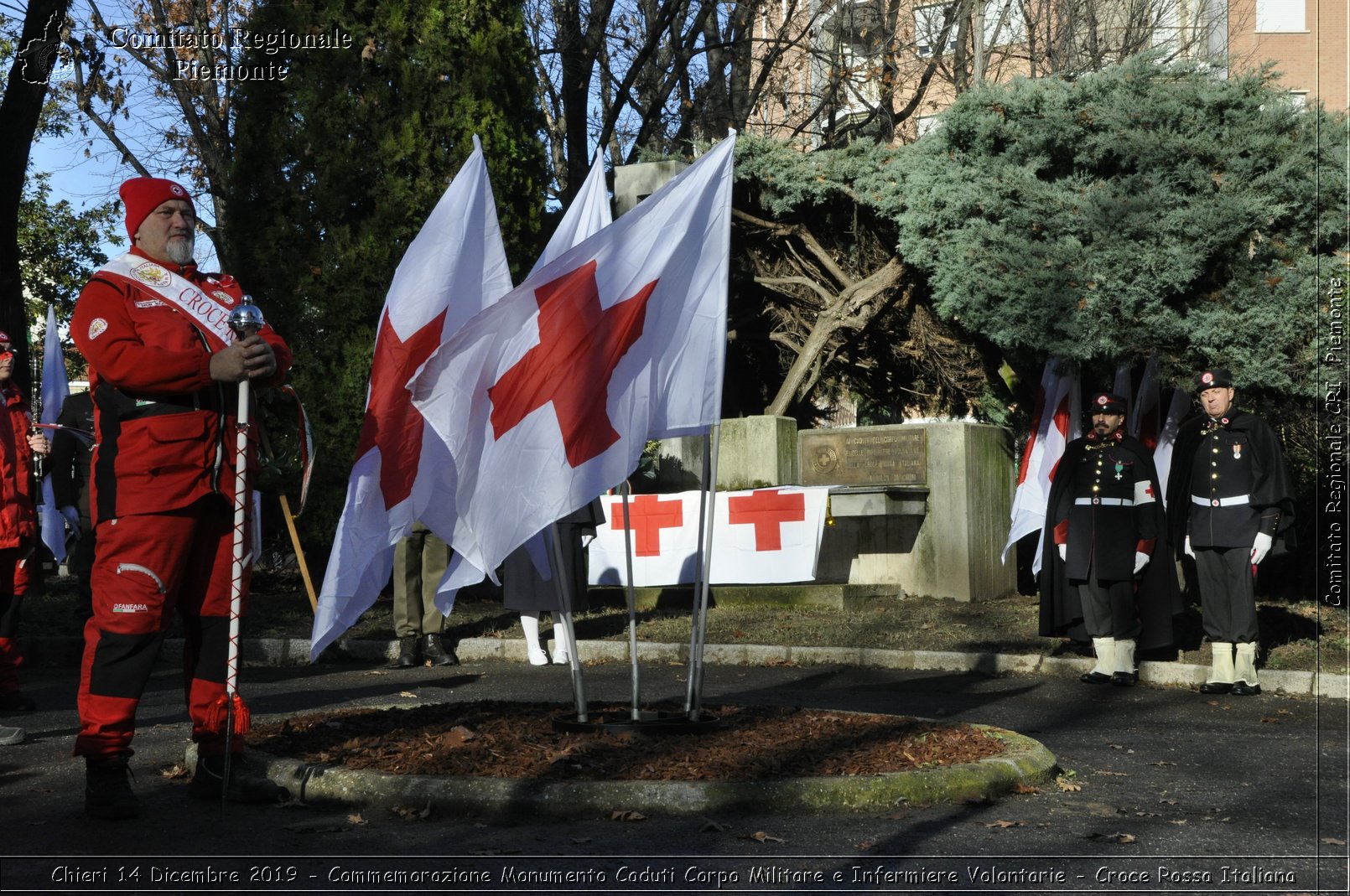 Chieri 14 Dicembre 2019 - Commemorazione Monumento Caduti Corpo Militare e Infermiere Volontarie - Croce Rossa Italiana