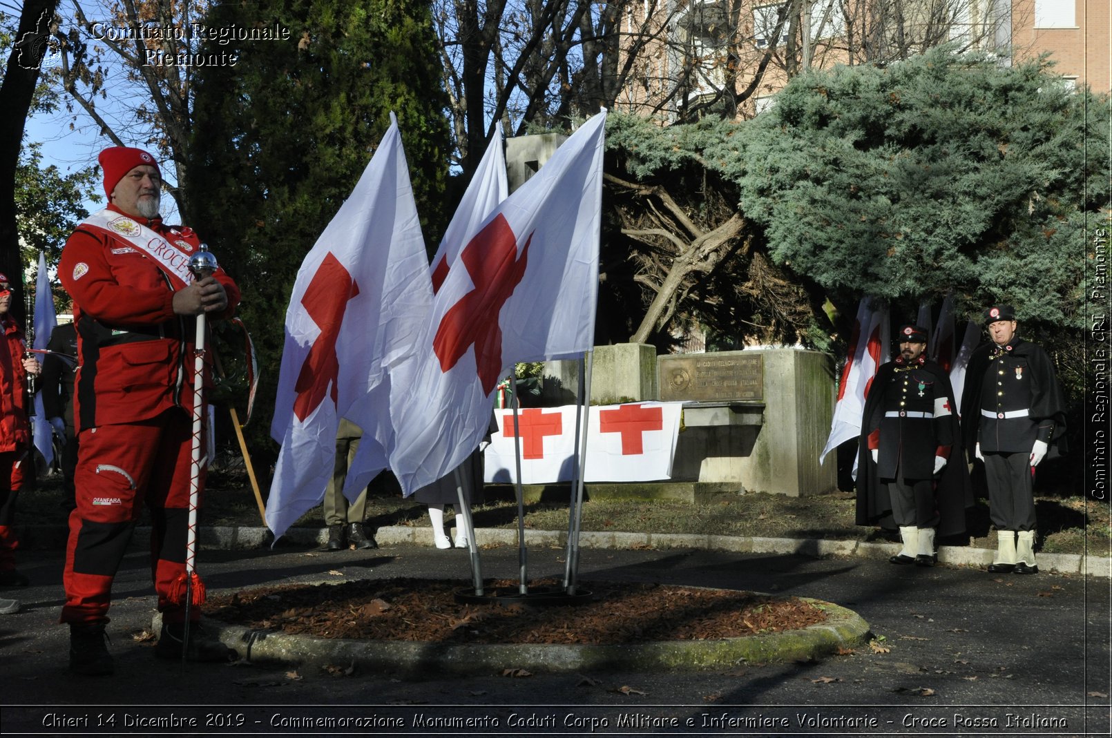 Chieri 14 Dicembre 2019 - Commemorazione Monumento Caduti Corpo Militare e Infermiere Volontarie - Croce Rossa Italiana