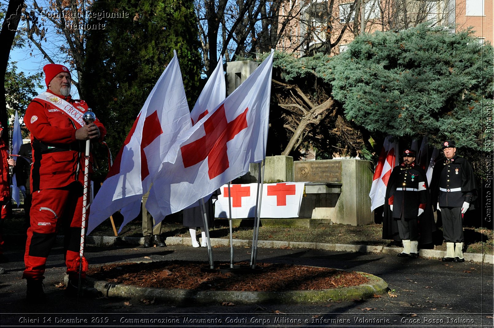 Chieri 14 Dicembre 2019 - Commemorazione Monumento Caduti Corpo Militare e Infermiere Volontarie - Croce Rossa Italiana