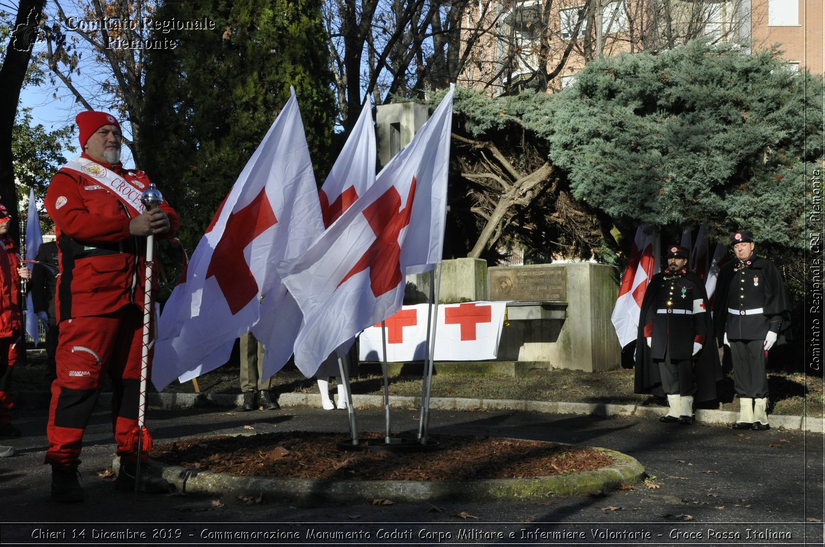 Chieri 14 Dicembre 2019 - Commemorazione Monumento Caduti Corpo Militare e Infermiere Volontarie - Croce Rossa Italiana