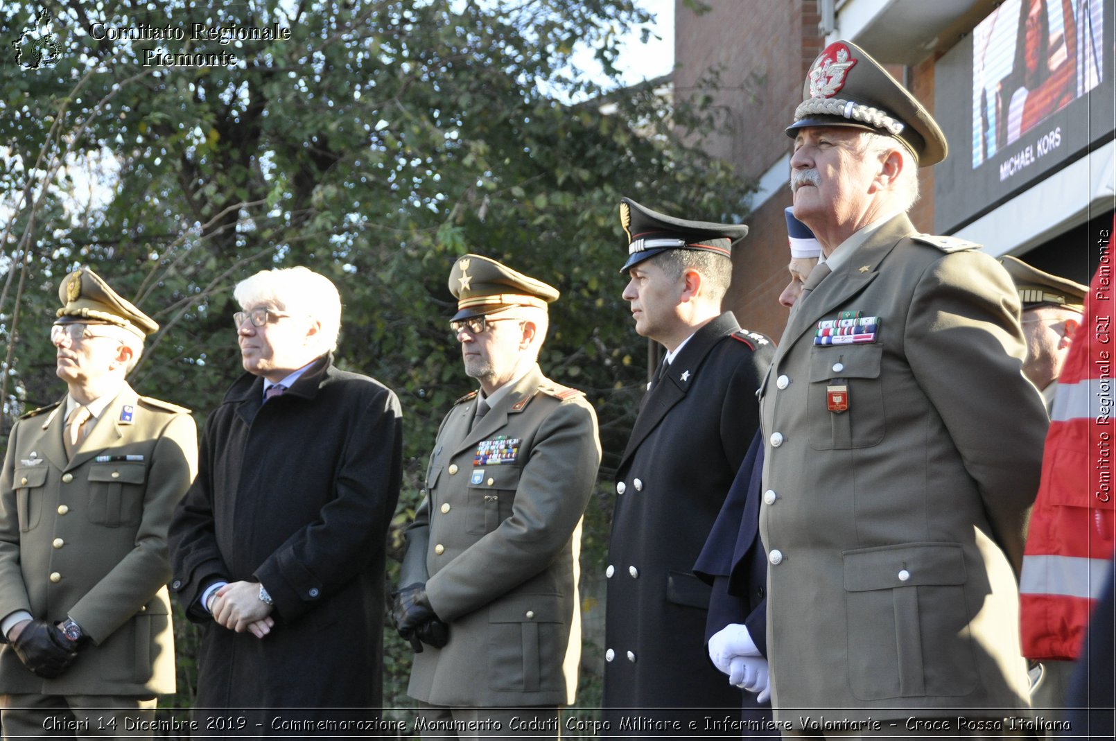 Chieri 14 Dicembre 2019 - Commemorazione Monumento Caduti Corpo Militare e Infermiere Volontarie - Croce Rossa Italiana