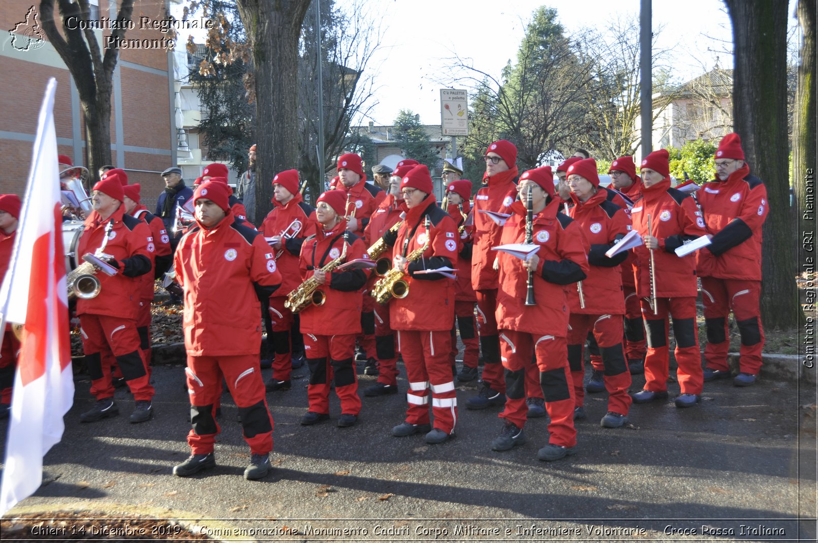 Chieri 14 Dicembre 2019 - Commemorazione Monumento Caduti Corpo Militare e Infermiere Volontarie - Croce Rossa Italiana