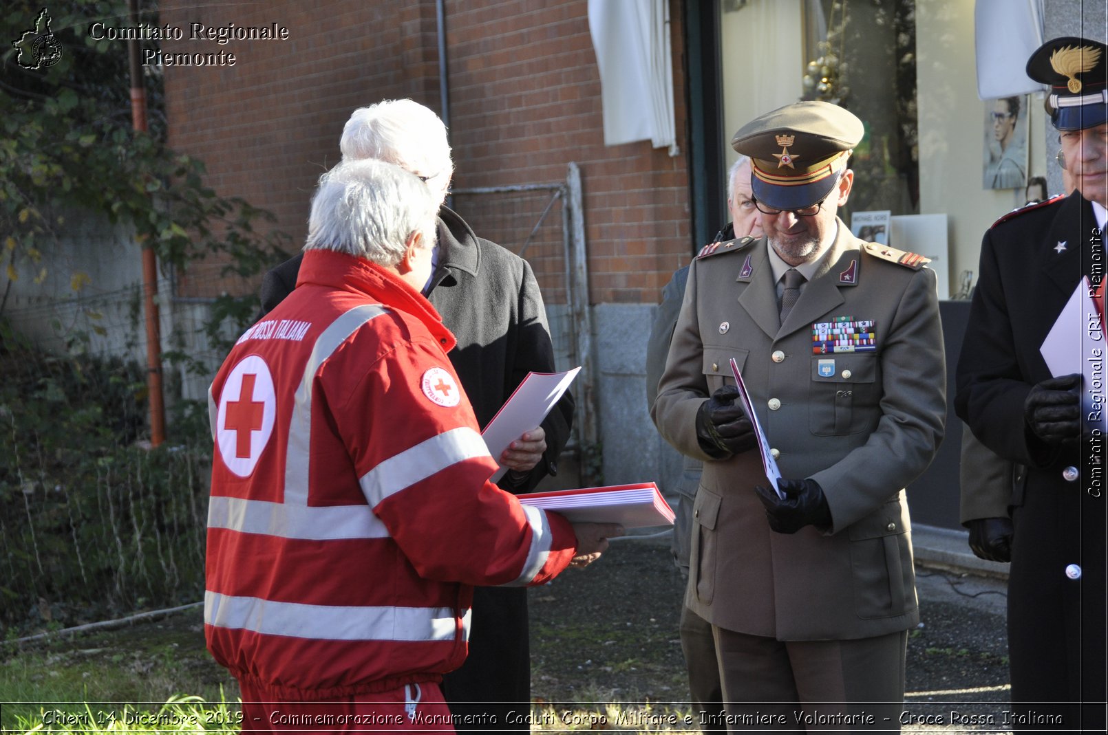 Chieri 14 Dicembre 2019 - Commemorazione Monumento Caduti Corpo Militare e Infermiere Volontarie - Croce Rossa Italiana