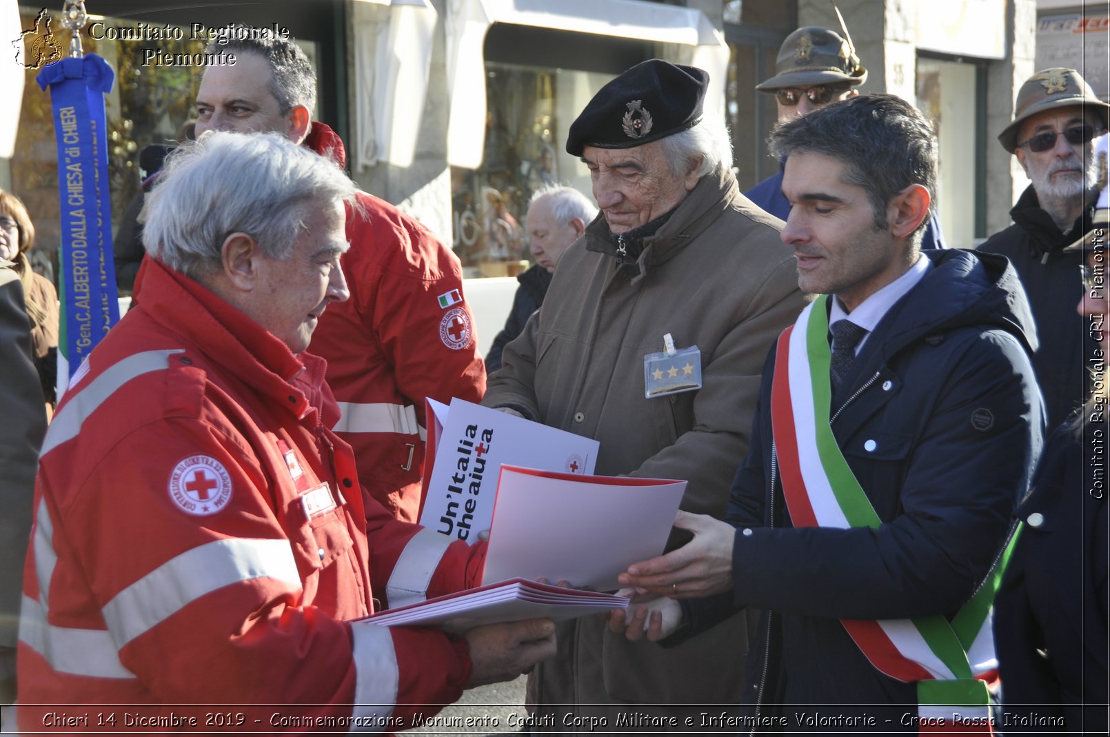 Chieri 14 Dicembre 2019 - Commemorazione Monumento Caduti Corpo Militare e Infermiere Volontarie - Croce Rossa Italiana