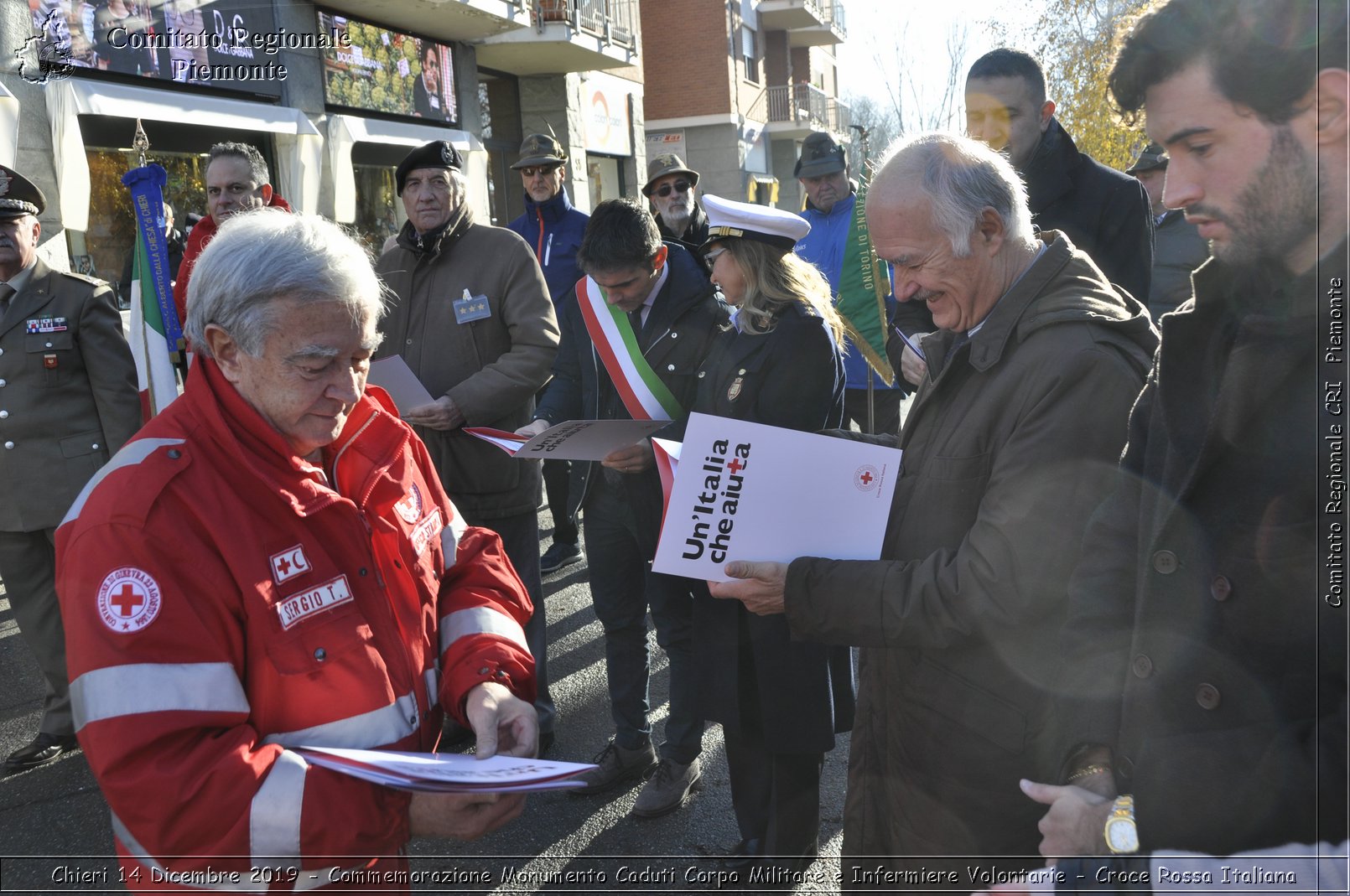 Chieri 14 Dicembre 2019 - Commemorazione Monumento Caduti Corpo Militare e Infermiere Volontarie - Croce Rossa Italiana