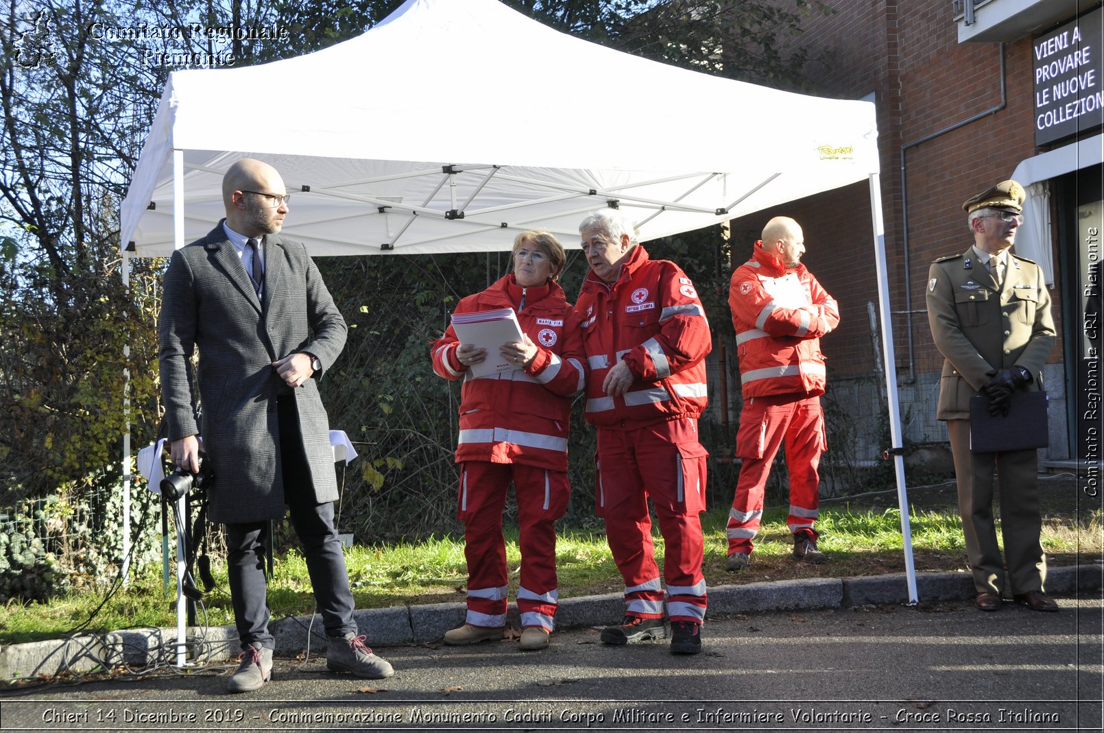 Chieri 14 Dicembre 2019 - Commemorazione Monumento Caduti Corpo Militare e Infermiere Volontarie - Croce Rossa Italiana