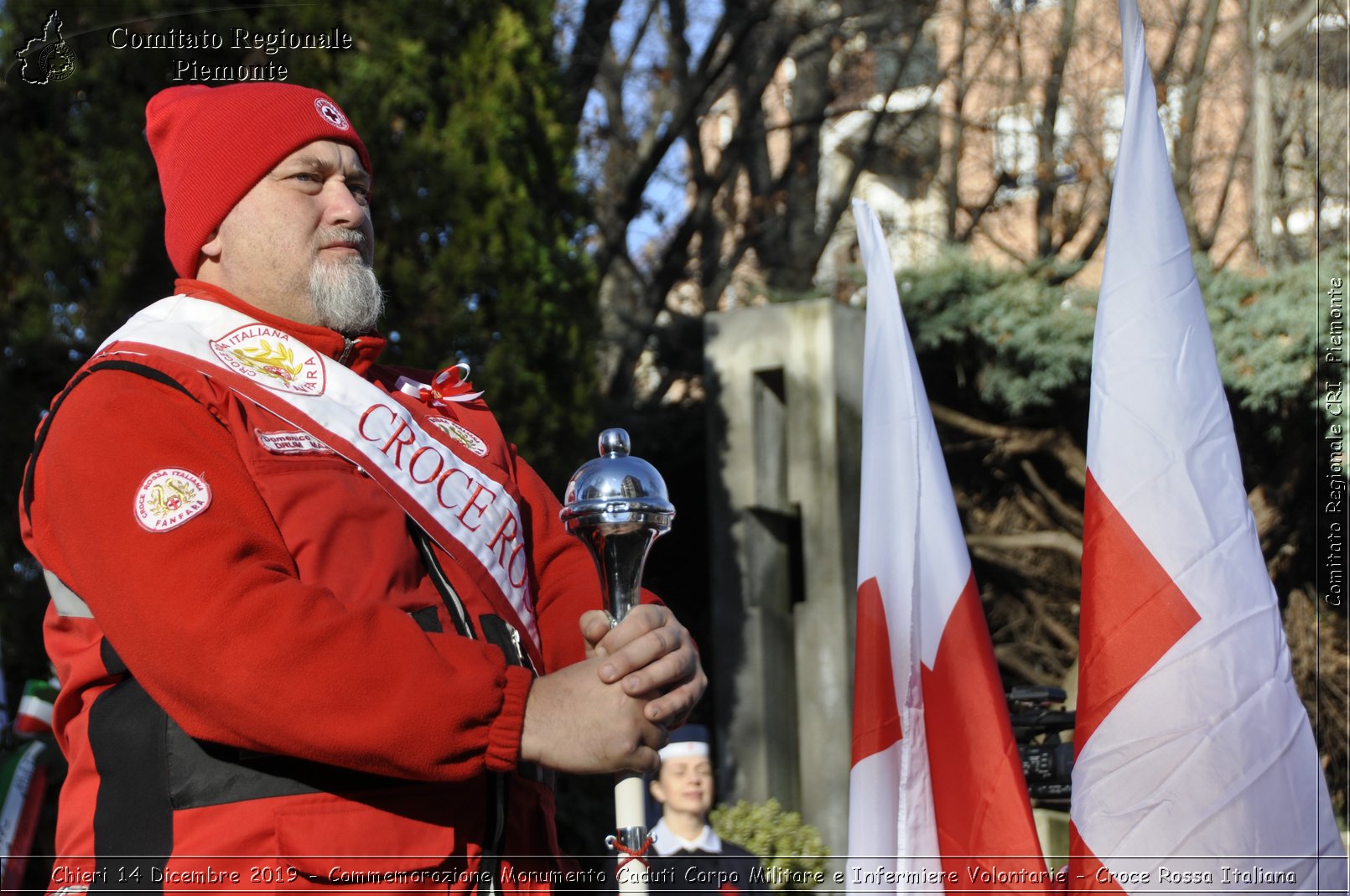 Chieri 14 Dicembre 2019 - Commemorazione Monumento Caduti Corpo Militare e Infermiere Volontarie - Croce Rossa Italiana