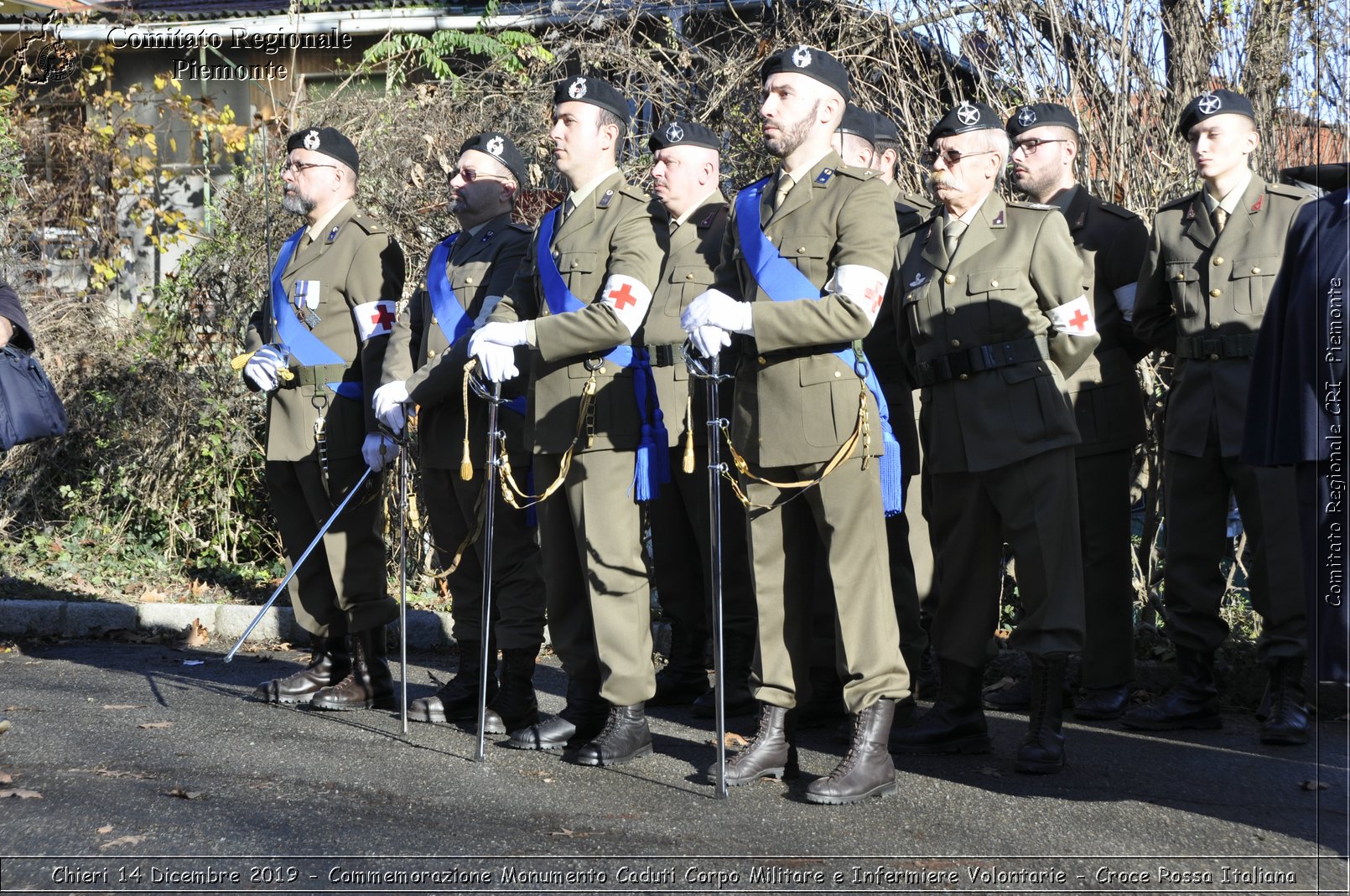 Chieri 14 Dicembre 2019 - Commemorazione Monumento Caduti Corpo Militare e Infermiere Volontarie - Croce Rossa Italiana