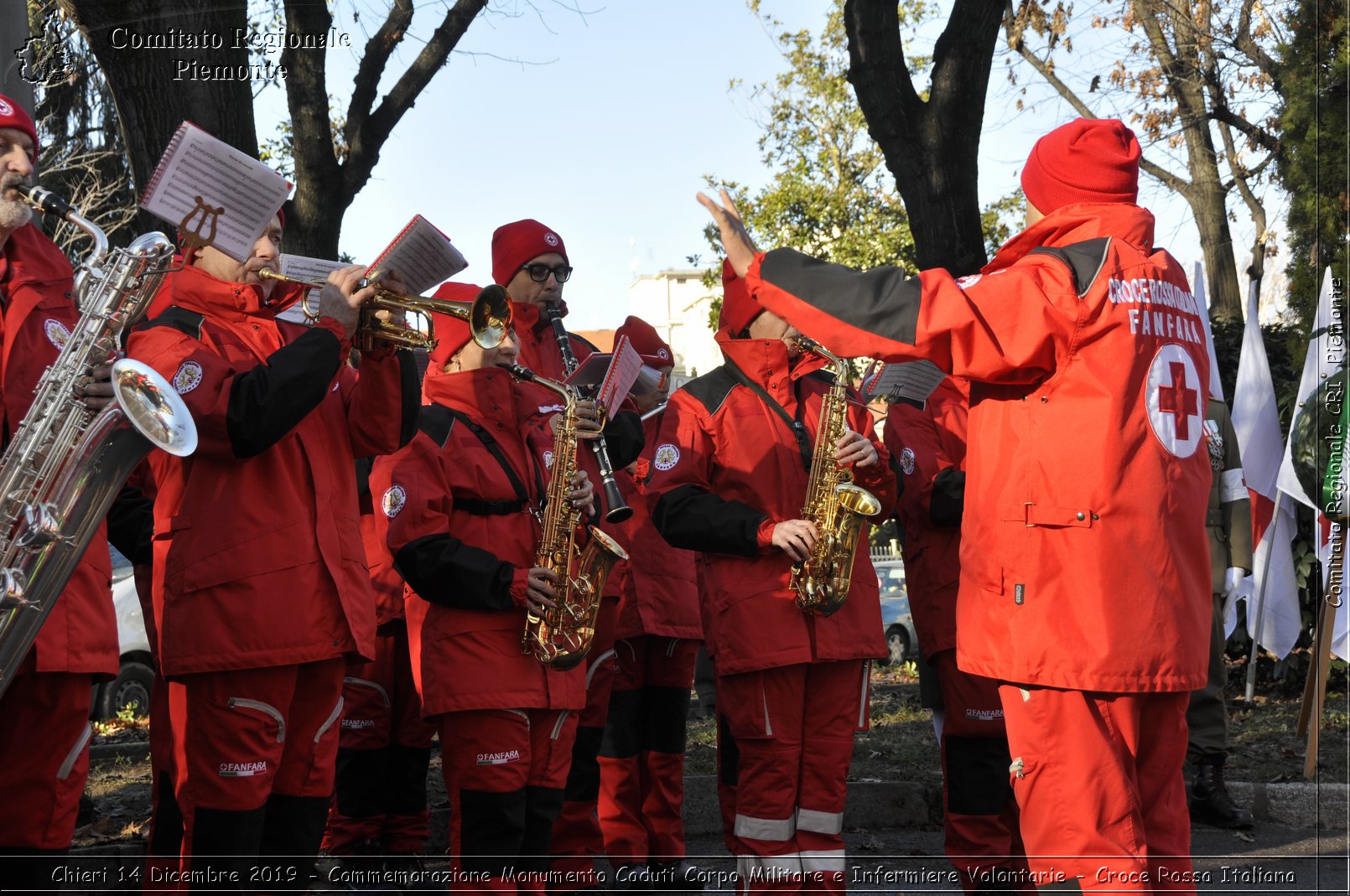 Chieri 14 Dicembre 2019 - Commemorazione Monumento Caduti Corpo Militare e Infermiere Volontarie - Croce Rossa Italiana