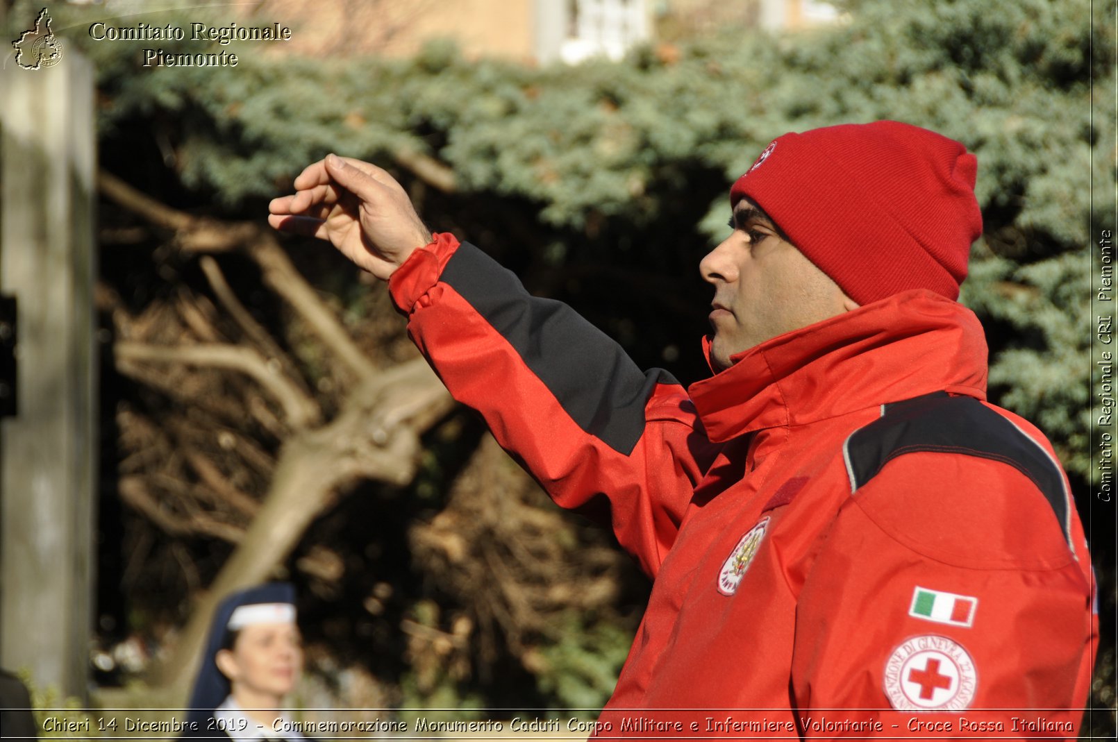 Chieri 14 Dicembre 2019 - Commemorazione Monumento Caduti Corpo Militare e Infermiere Volontarie - Croce Rossa Italiana