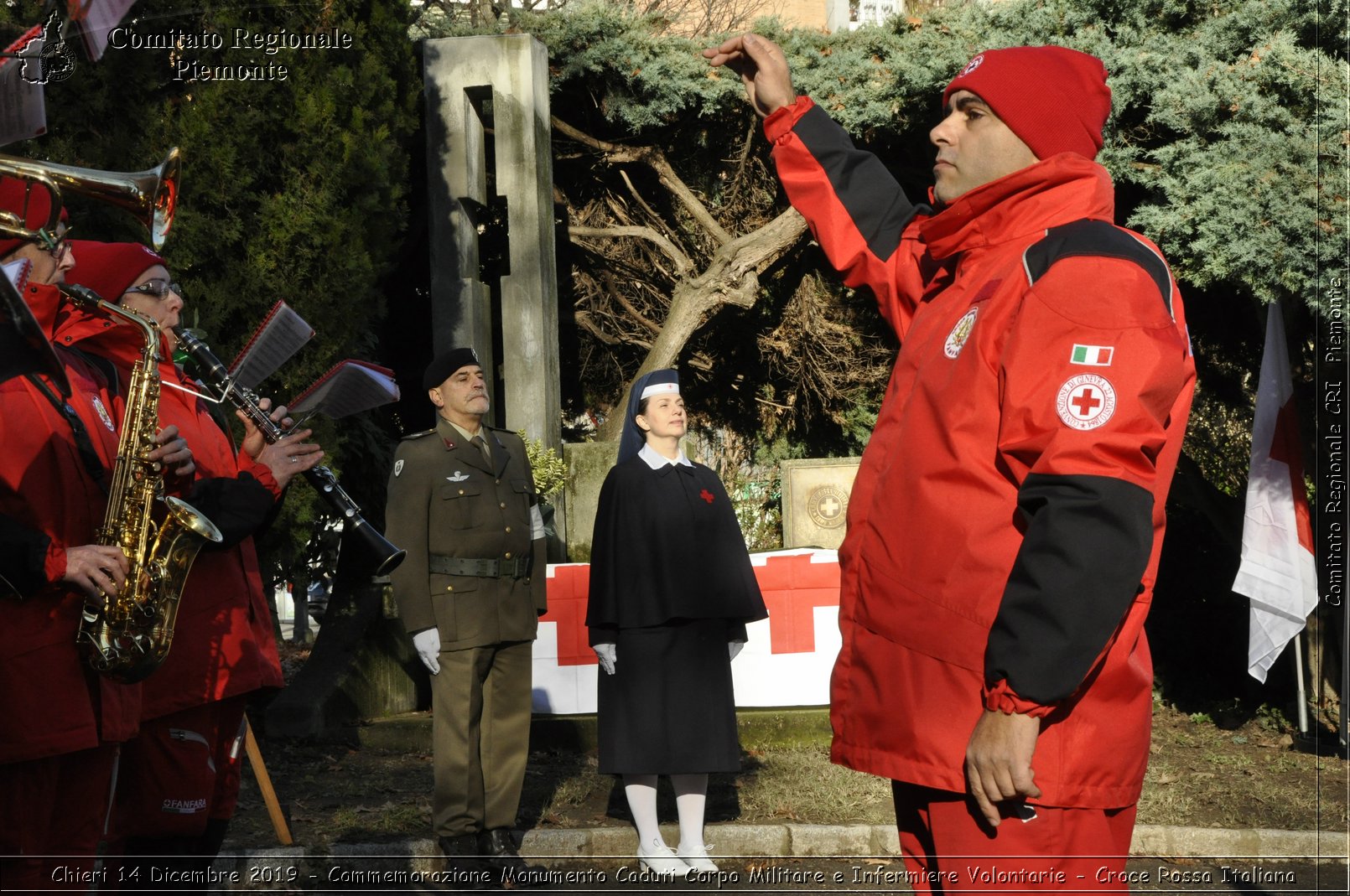 Chieri 14 Dicembre 2019 - Commemorazione Monumento Caduti Corpo Militare e Infermiere Volontarie - Croce Rossa Italiana