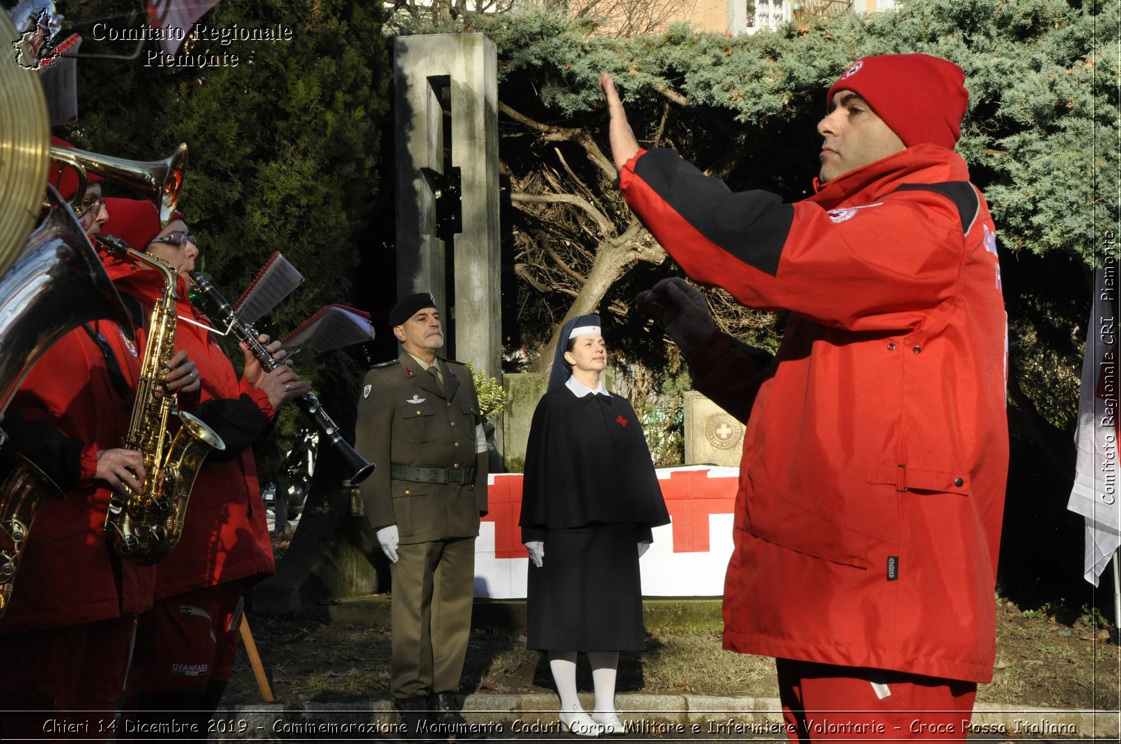 Chieri 14 Dicembre 2019 - Commemorazione Monumento Caduti Corpo Militare e Infermiere Volontarie - Croce Rossa Italiana