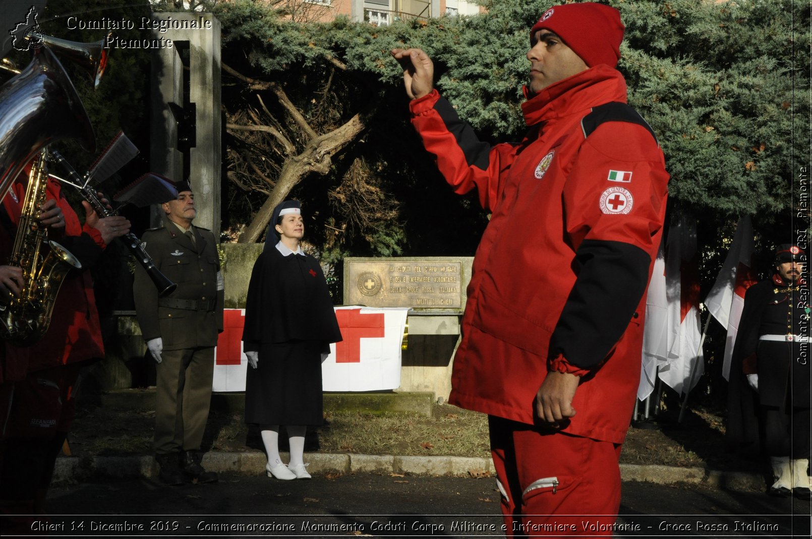 Chieri 14 Dicembre 2019 - Commemorazione Monumento Caduti Corpo Militare e Infermiere Volontarie - Croce Rossa Italiana