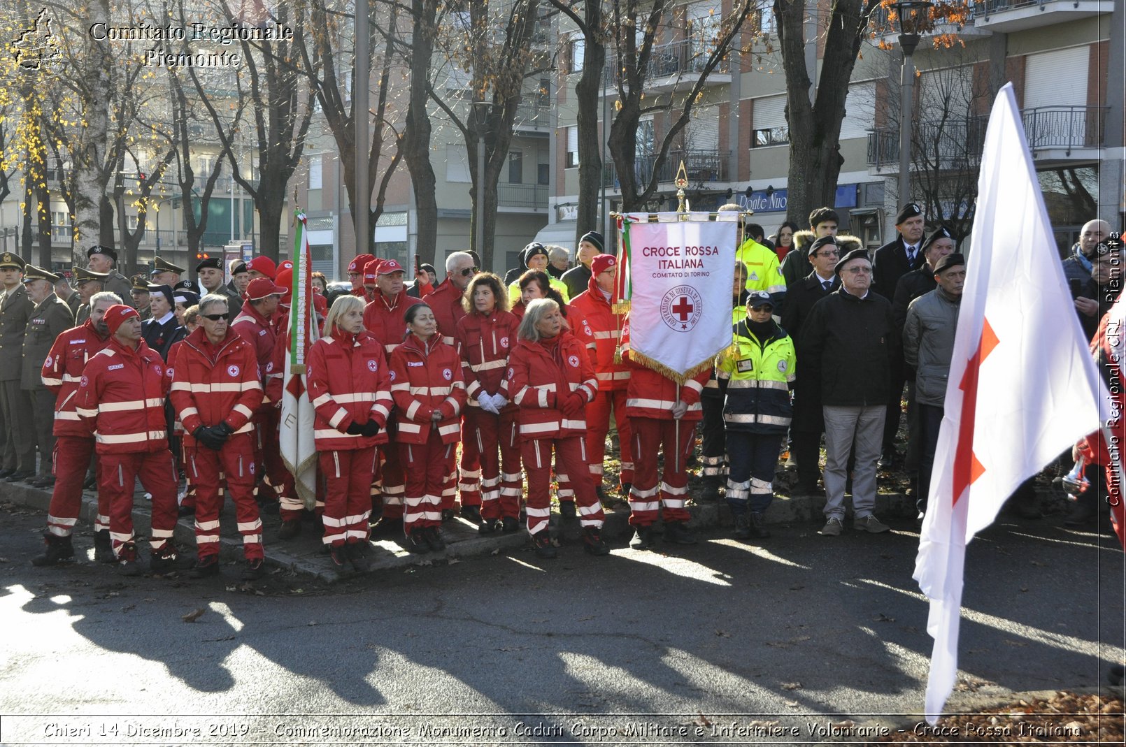 Chieri 14 Dicembre 2019 - Commemorazione Monumento Caduti Corpo Militare e Infermiere Volontarie - Croce Rossa Italiana